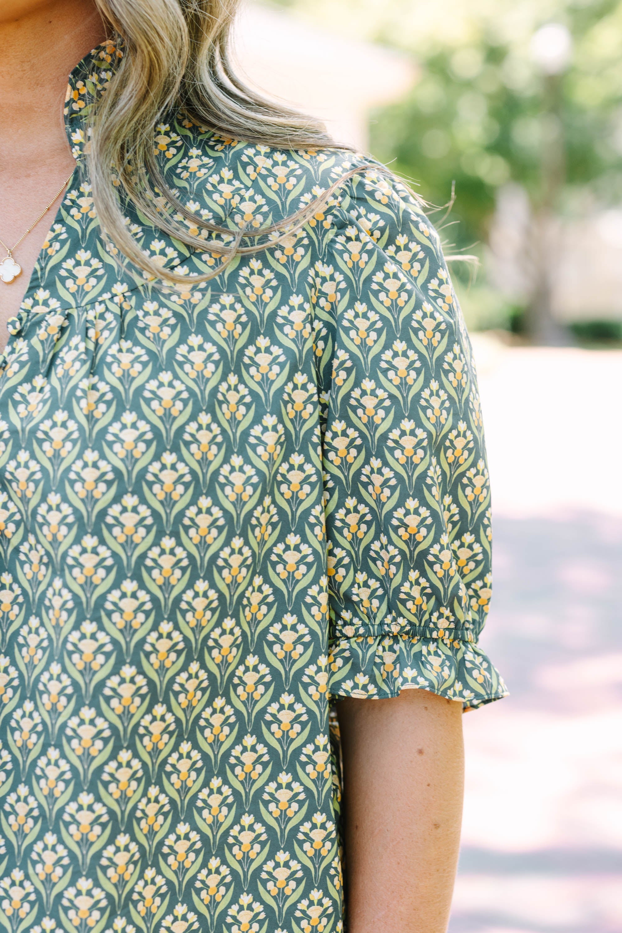 All In A Day Top, Green