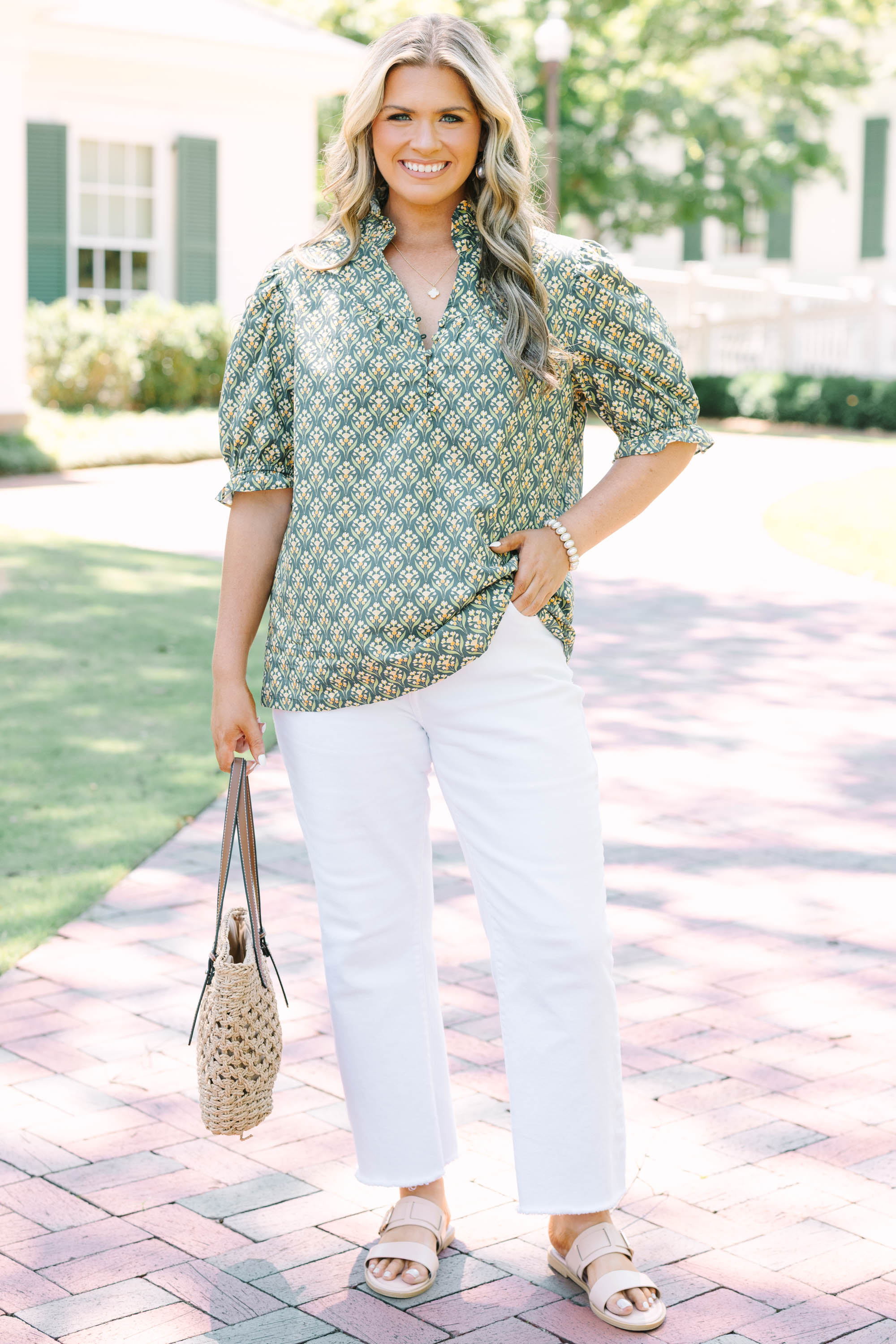 All In A Day Top, Green