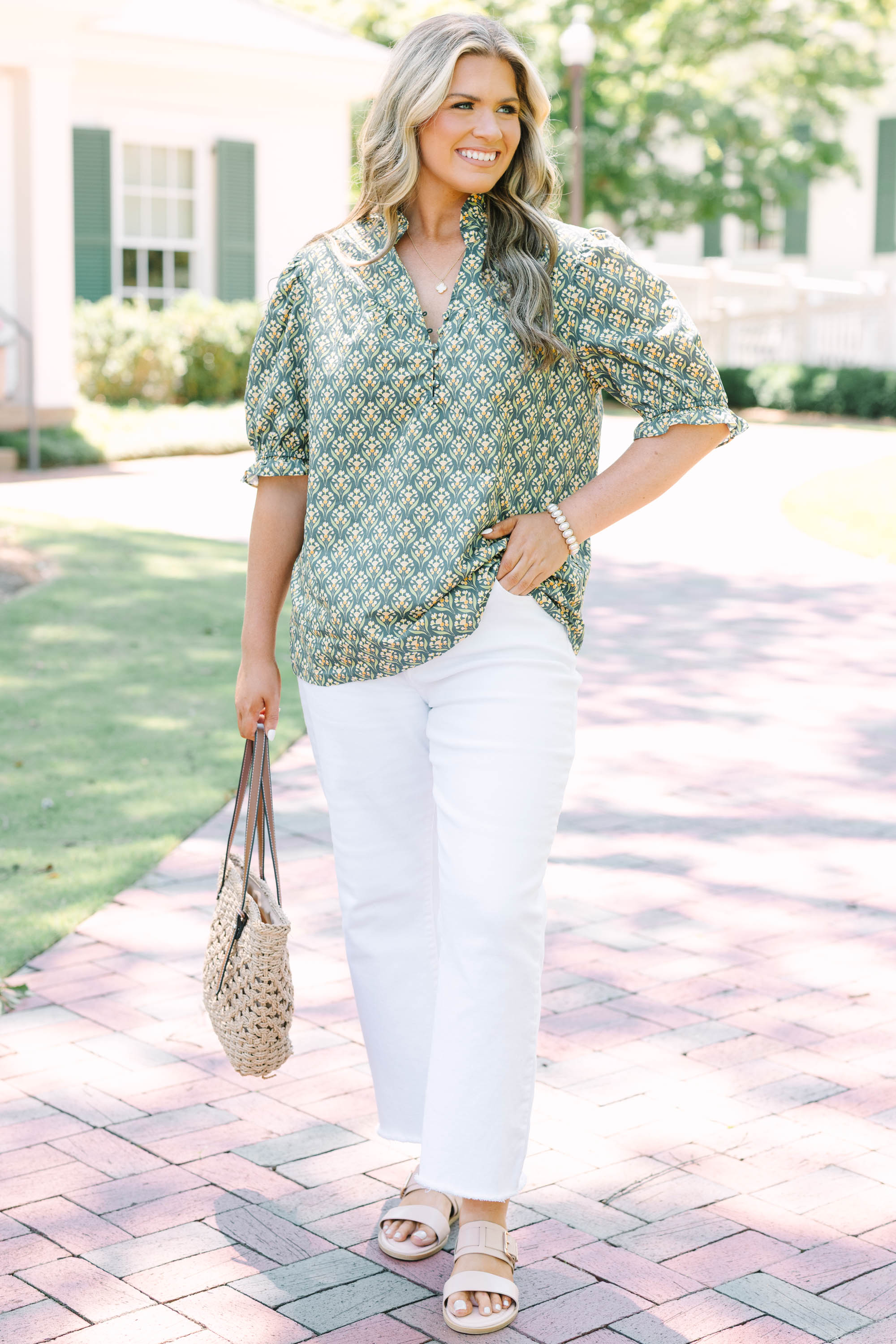 All In A Day Top, Green