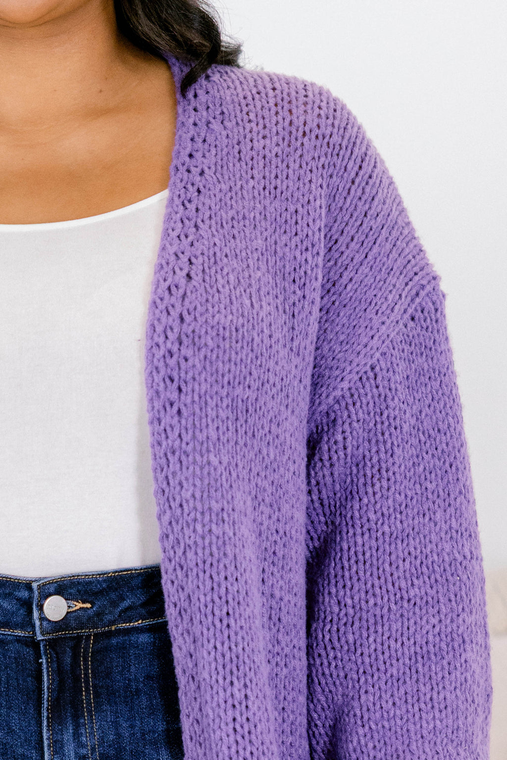 All In Time Cardigan, Purple