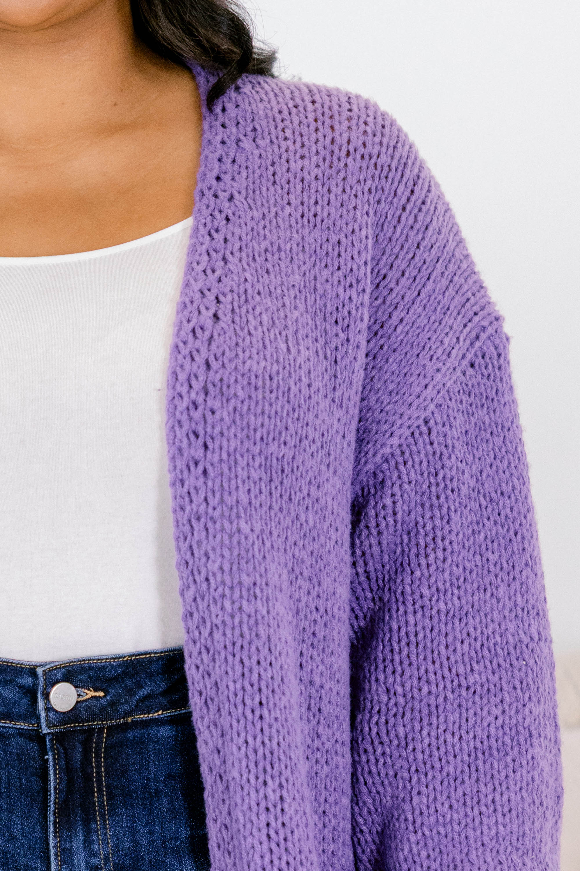 All In Time Cardigan, Purple