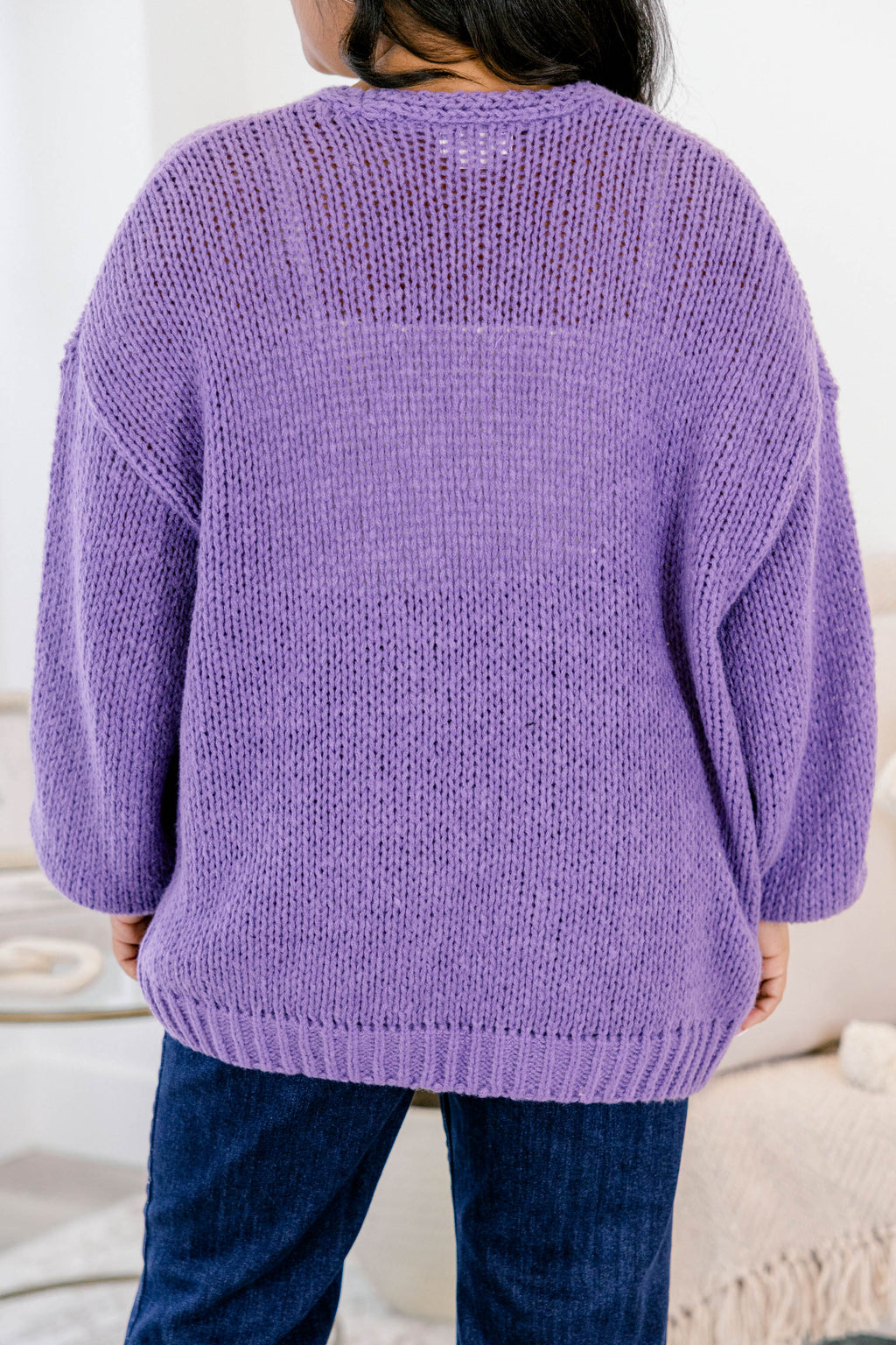 All In Time Cardigan, Purple