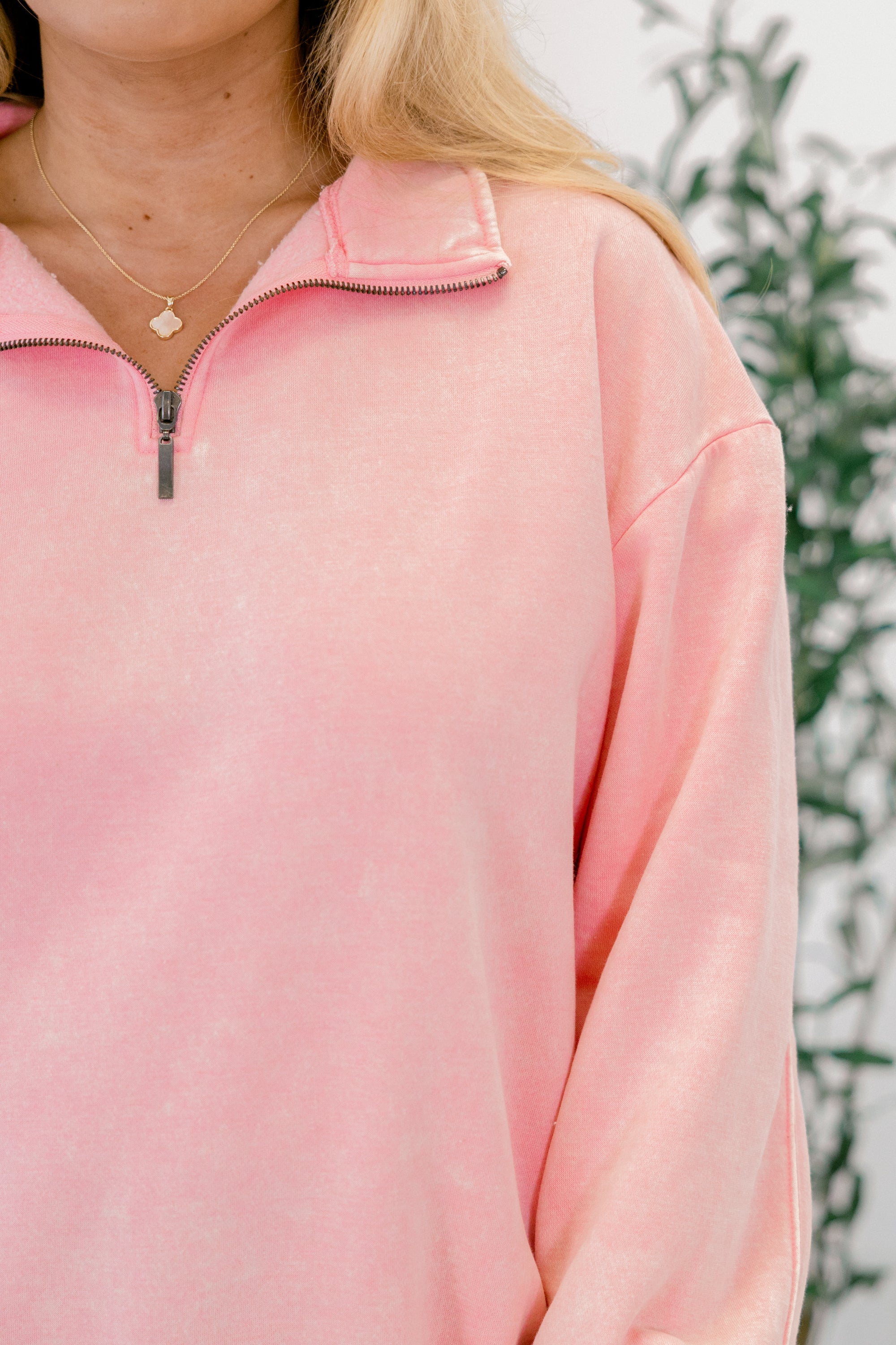 All Over Pullover, Dark Pink