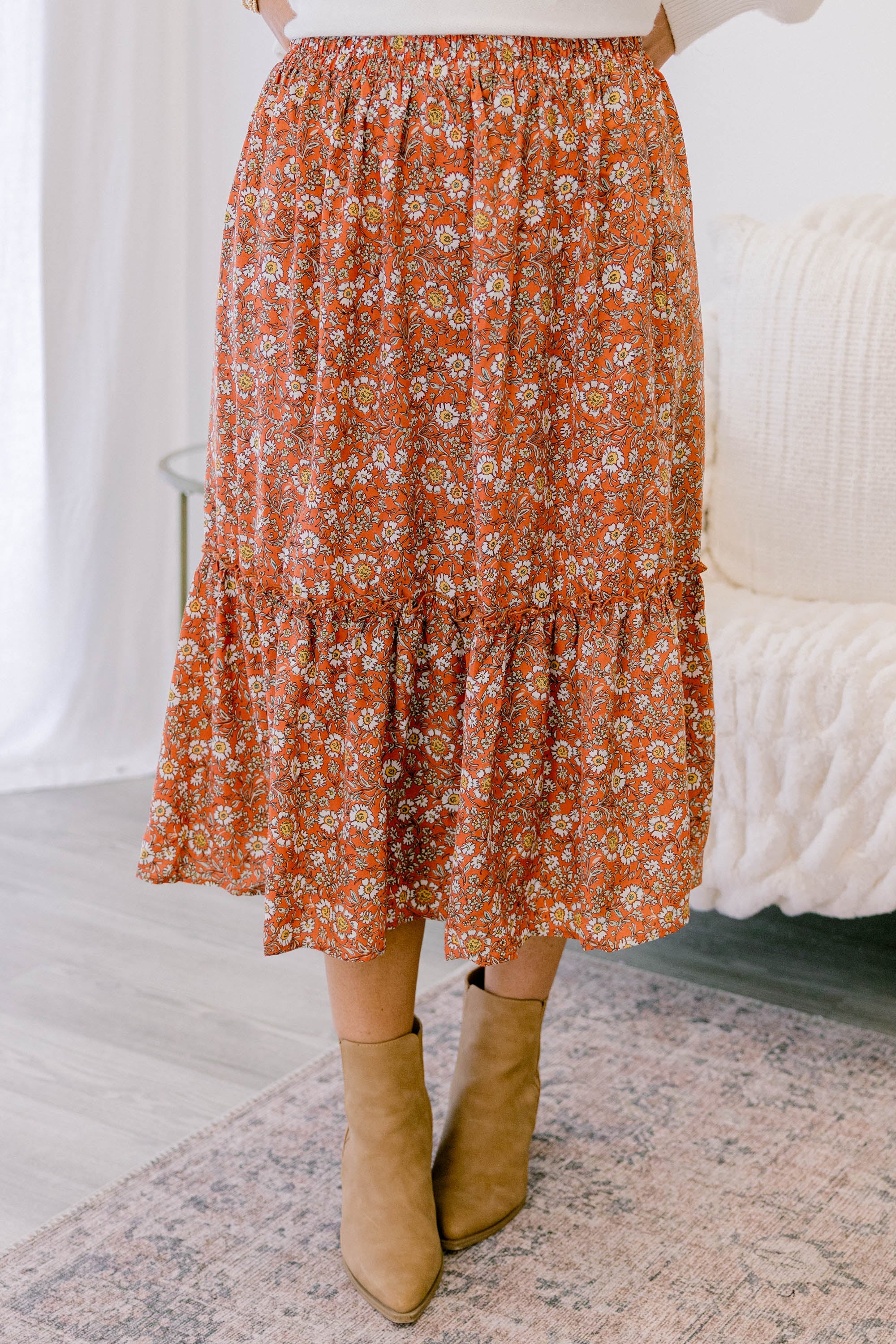 All Set To Go Skirt, Coral