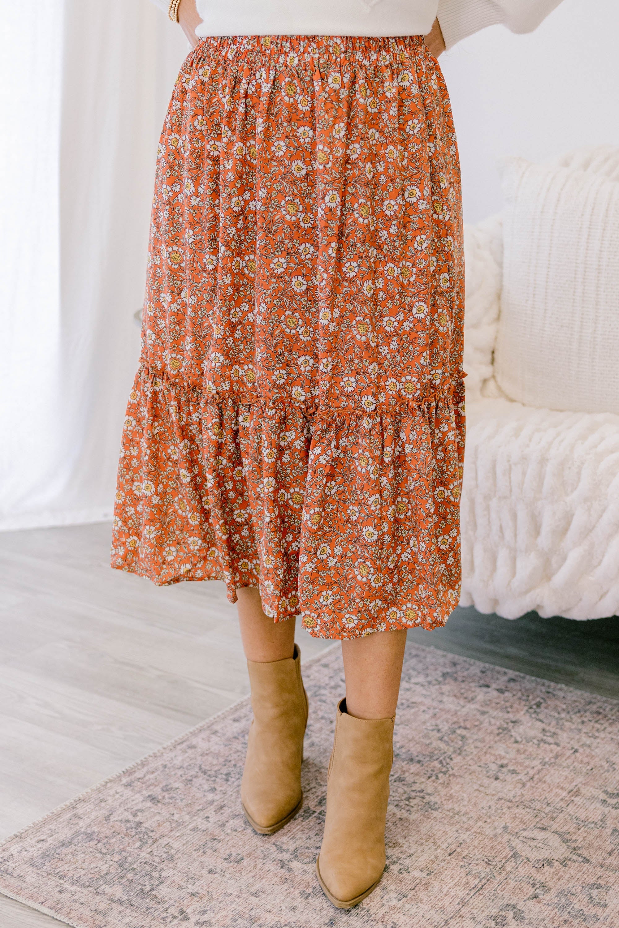 All Set To Go Skirt, Coral