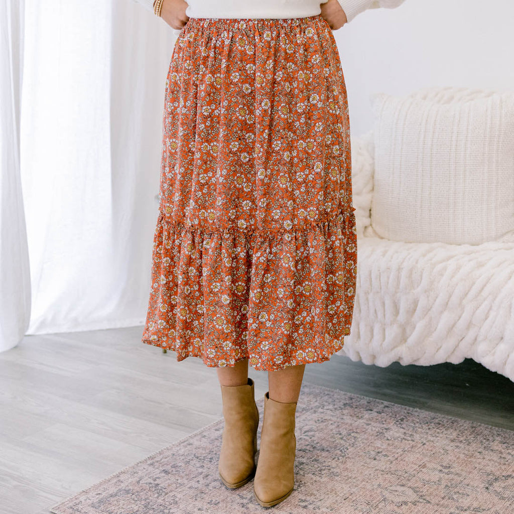 All Set To Go Skirt, Coral