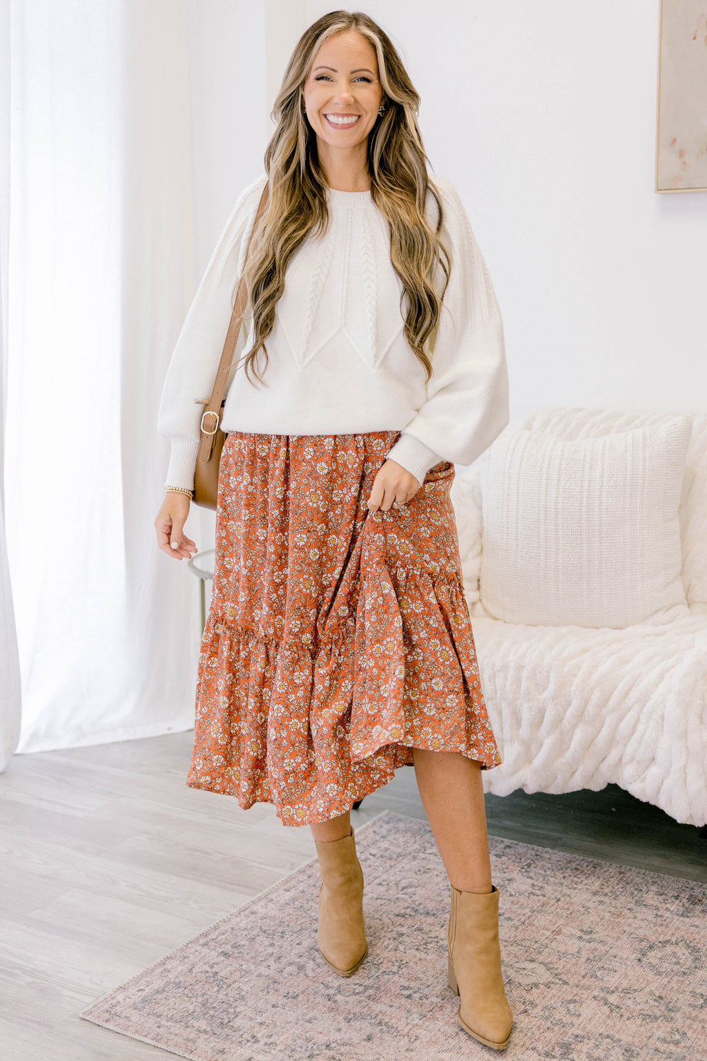 All Set To Go Skirt, Coral