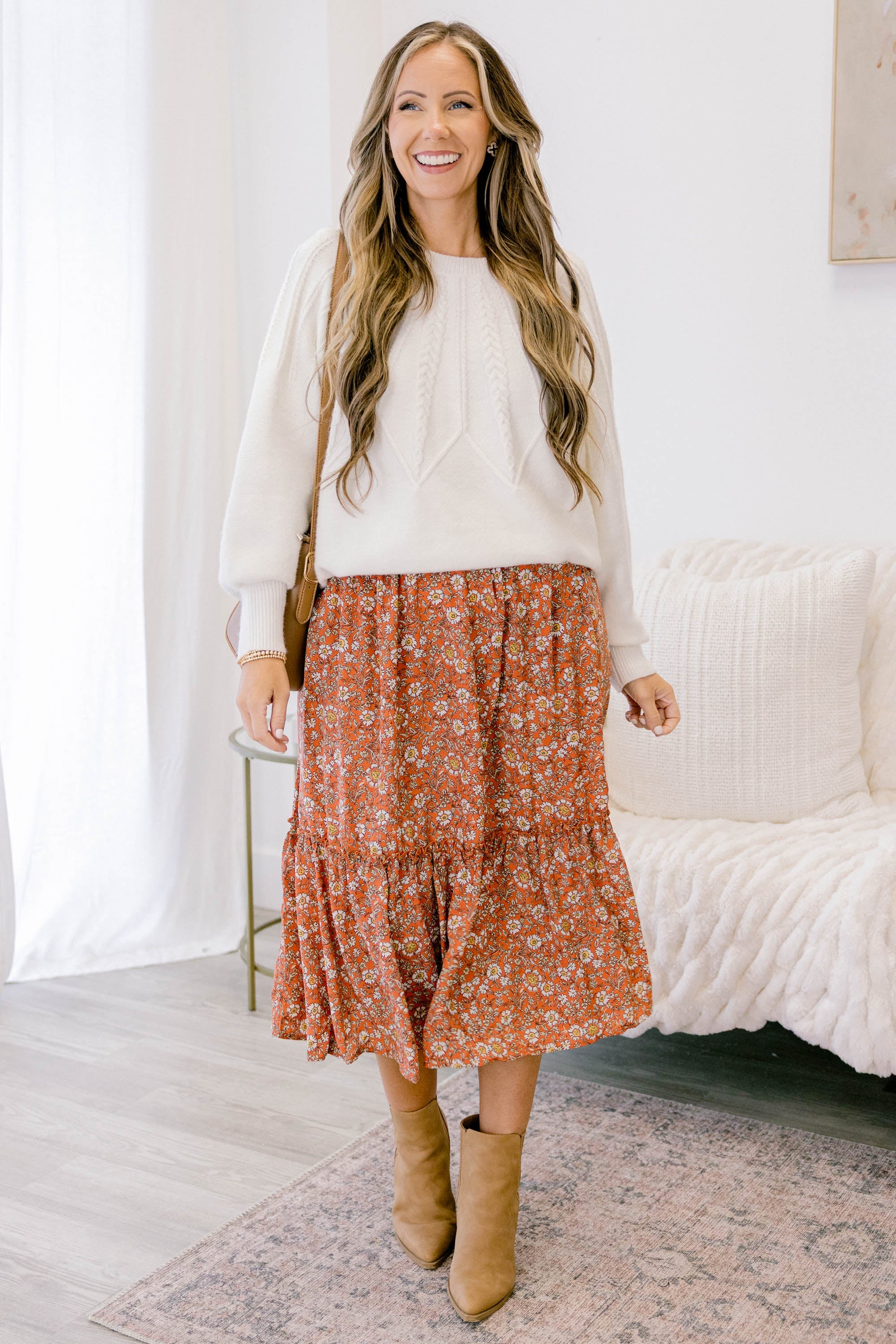 All Set To Go Skirt, Coral