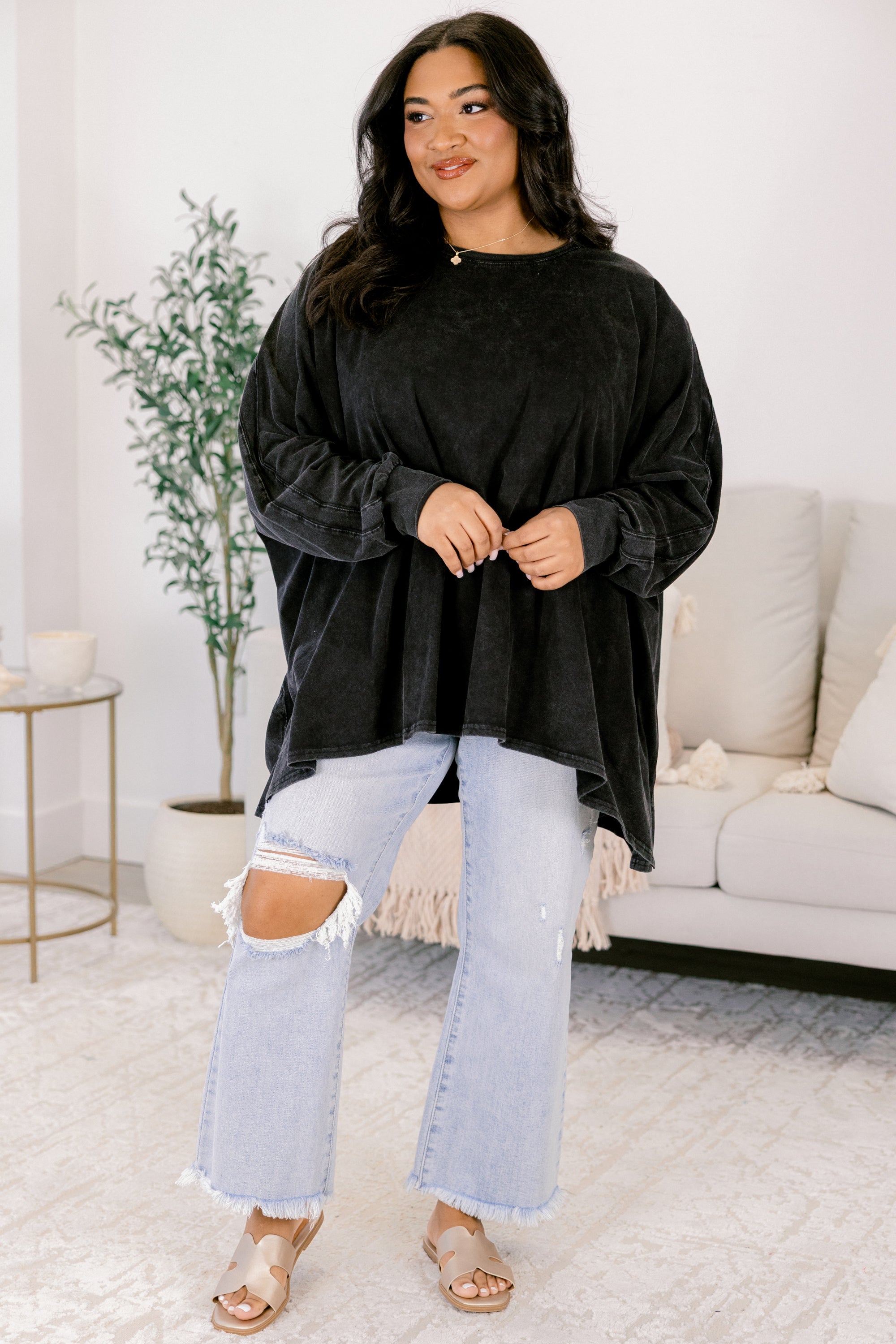All So Nice Tunic, Black