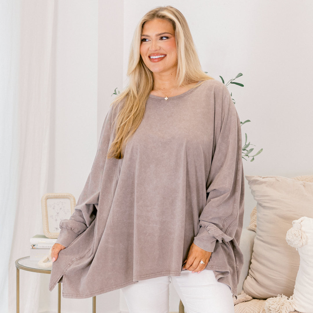 All So Nice Tunic, Brown