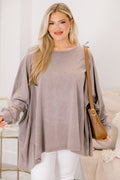 All So Nice Tunic, Brown