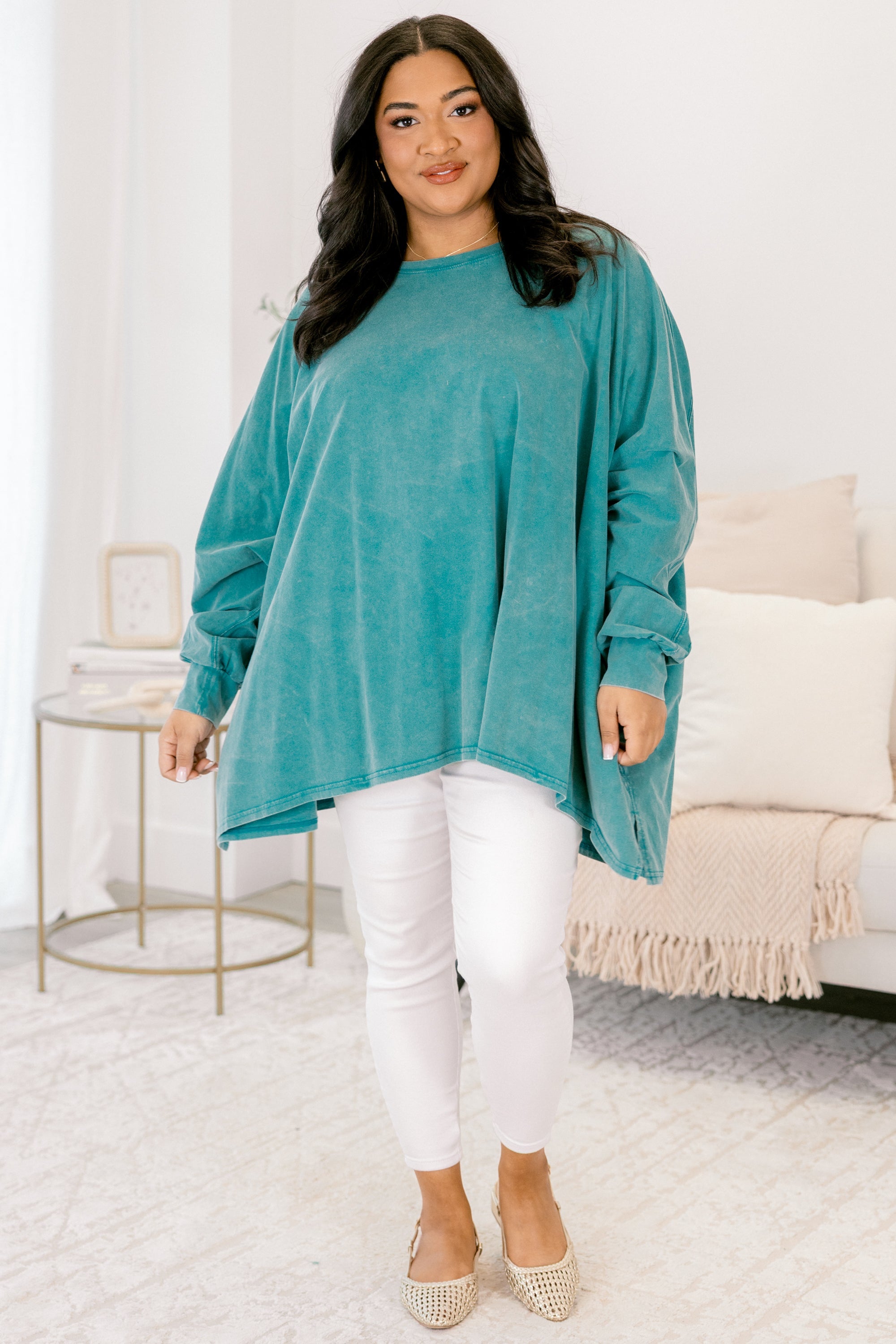 All So Nice Tunic, Teal
