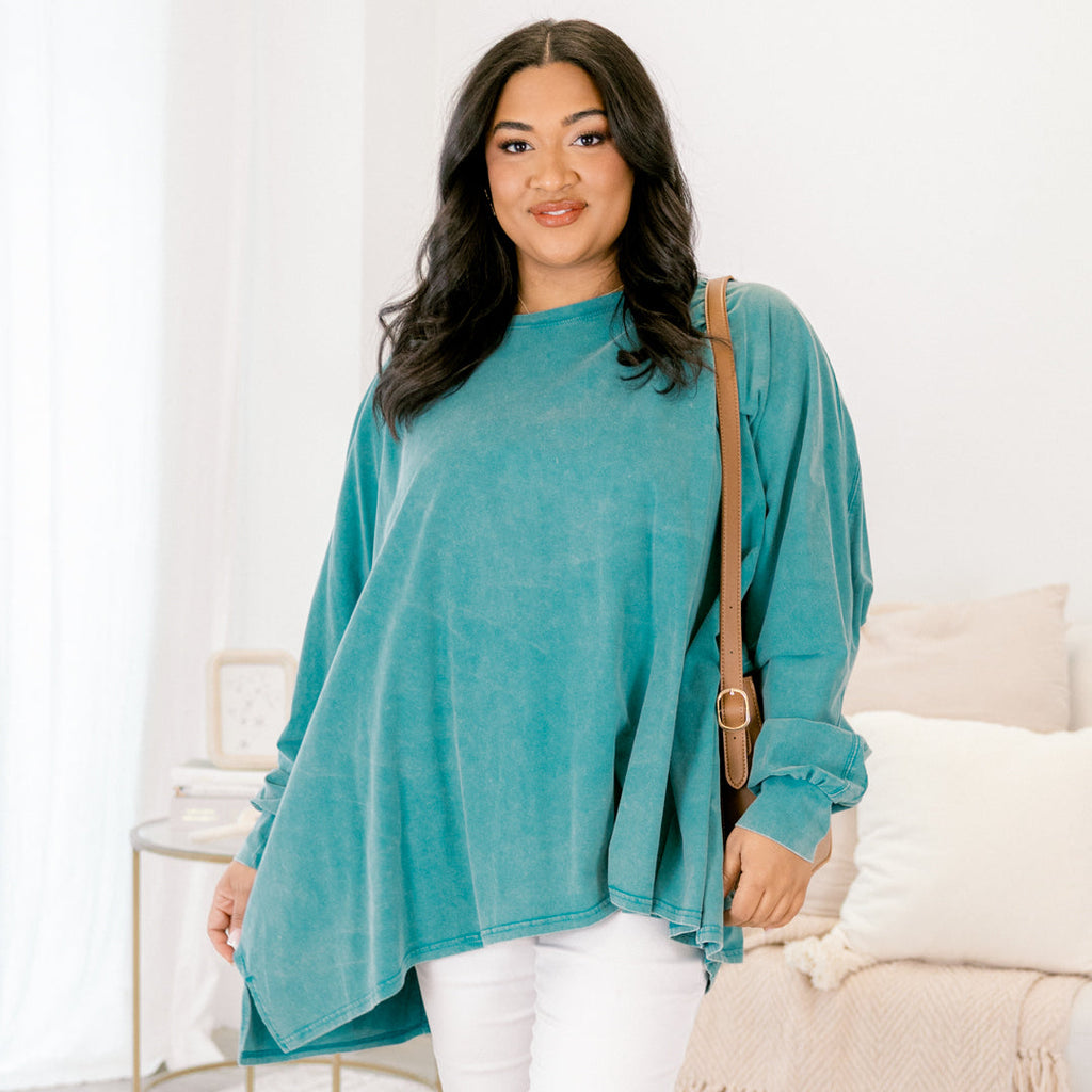 All So Nice Tunic, Teal