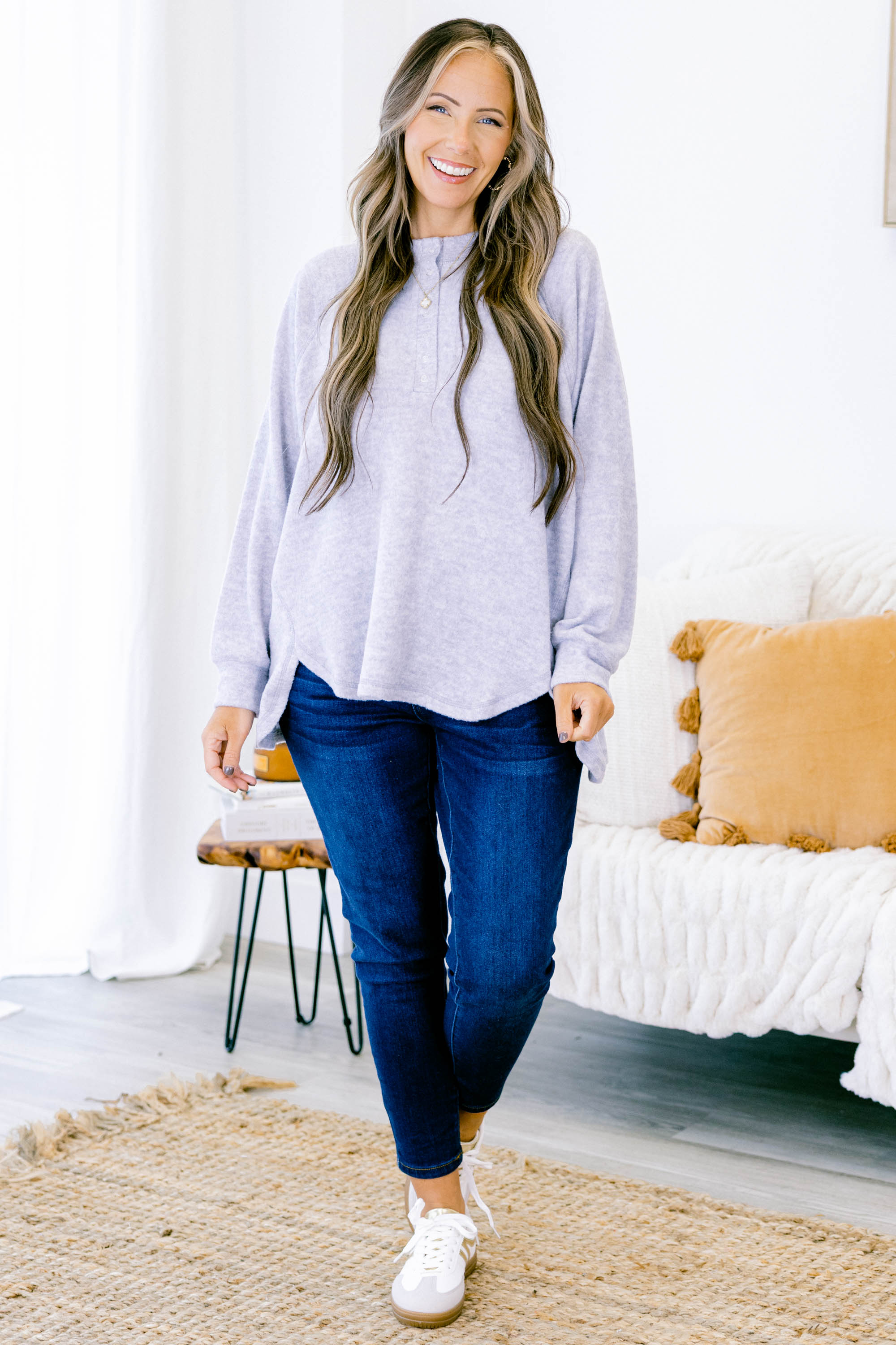 All The Feels Pullover, Heather Grey
