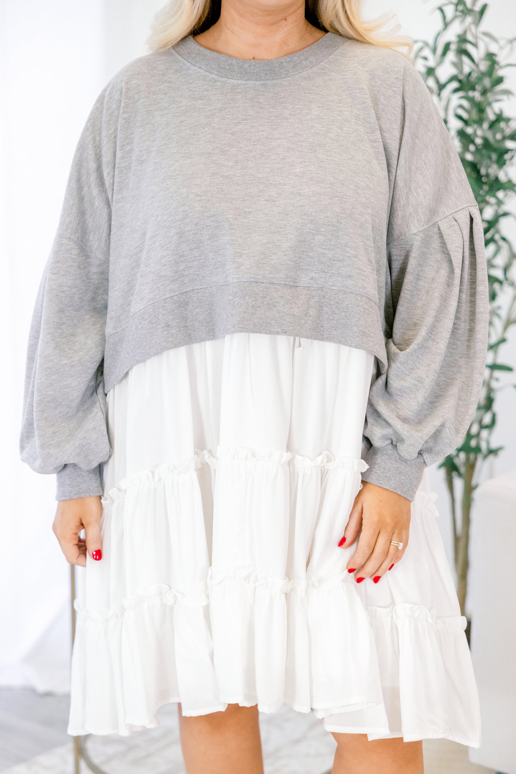 All The Right Reasons Dress, Gray