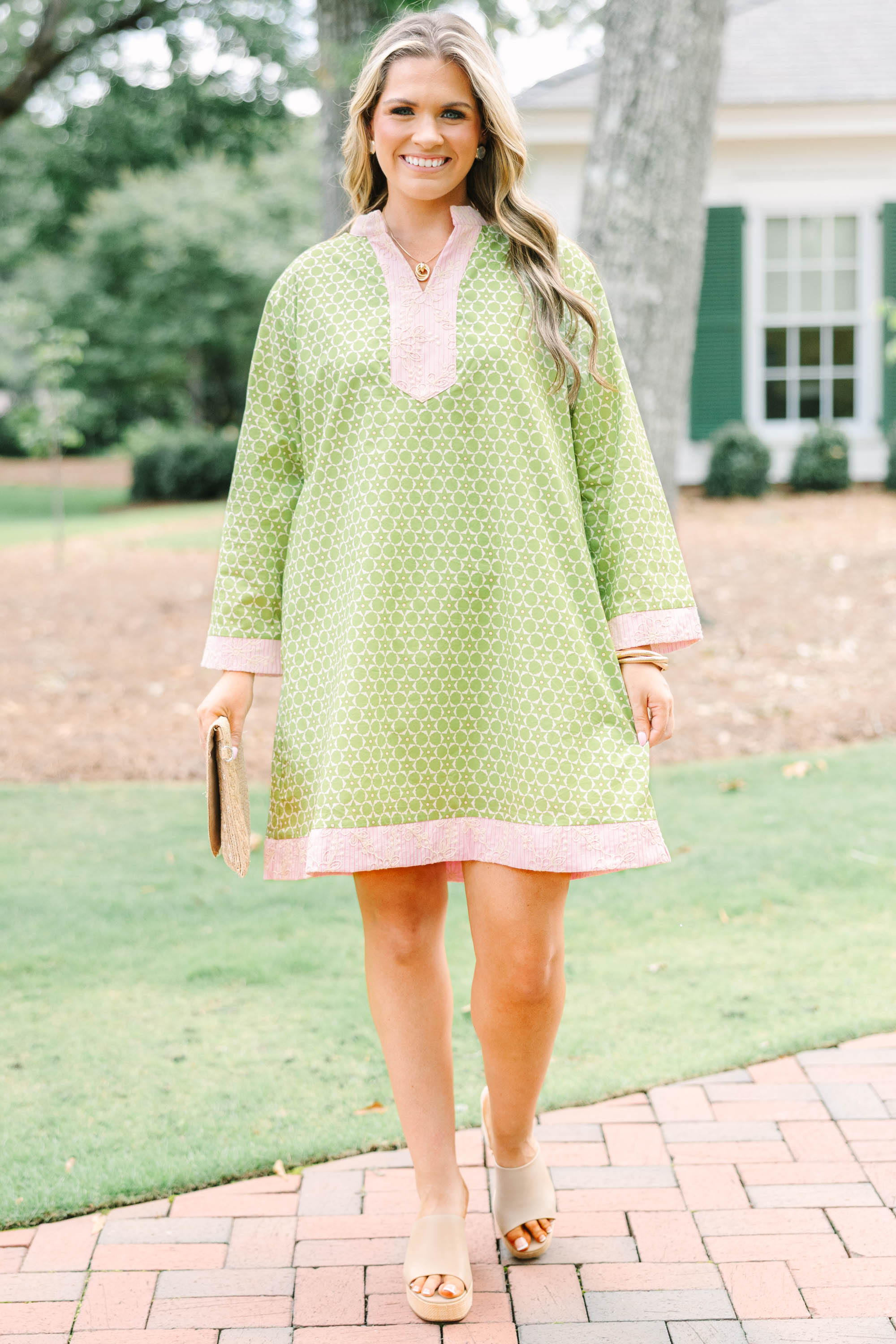 All This Time Dress, Olive