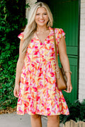 Aloha Bloom Dress, Magenta