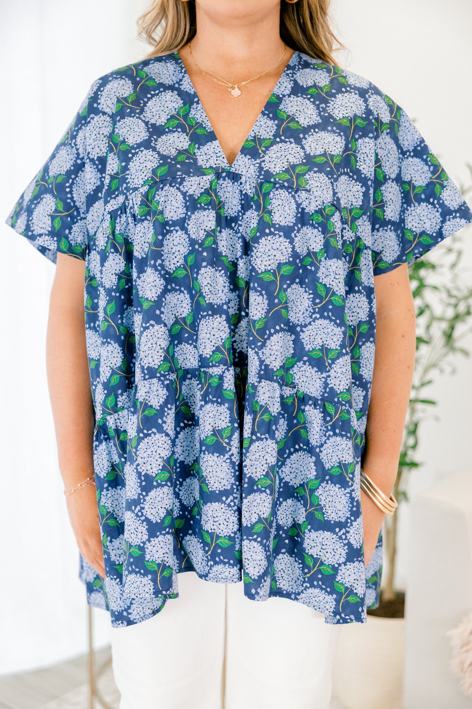 Aloha Spirits Top, Navy