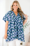 Aloha Spirits Top, Navy