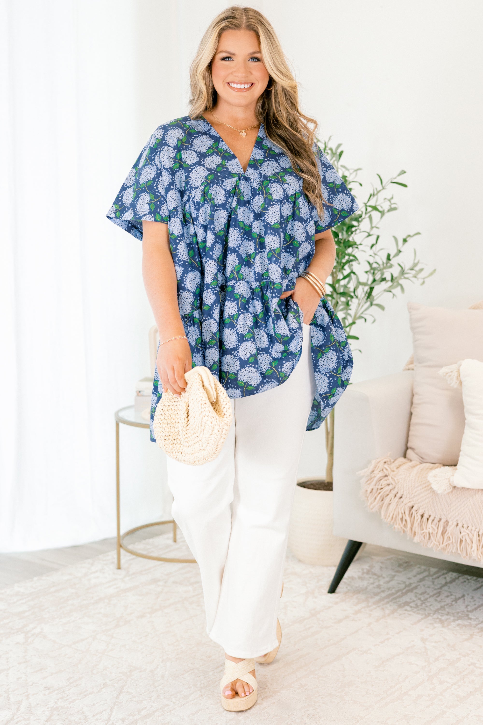 Aloha Spirits Top, Navy
