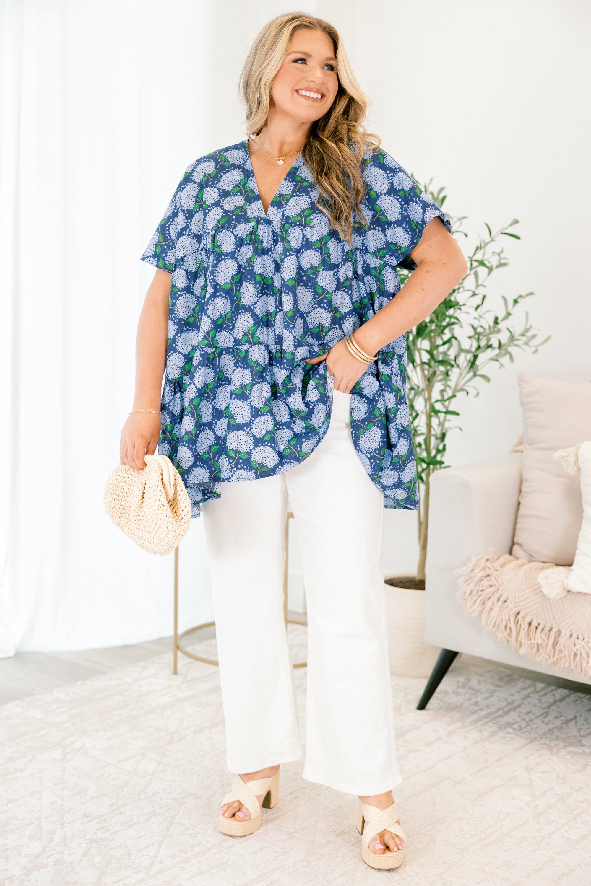Aloha Spirits Top, Navy