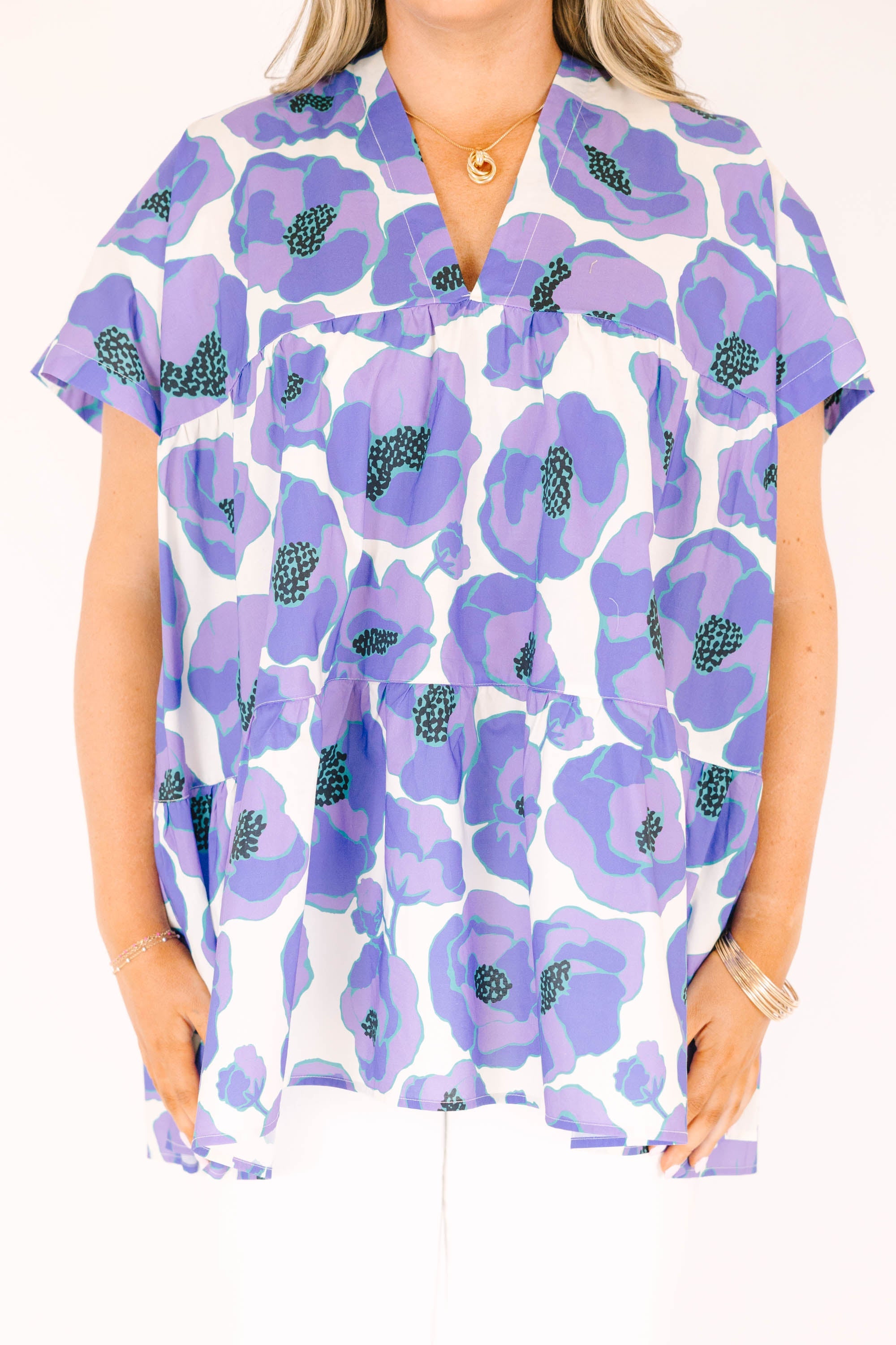Aloha Spirits Top, Purple