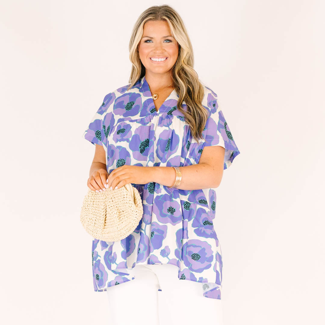 Aloha Spirits Top, Purple