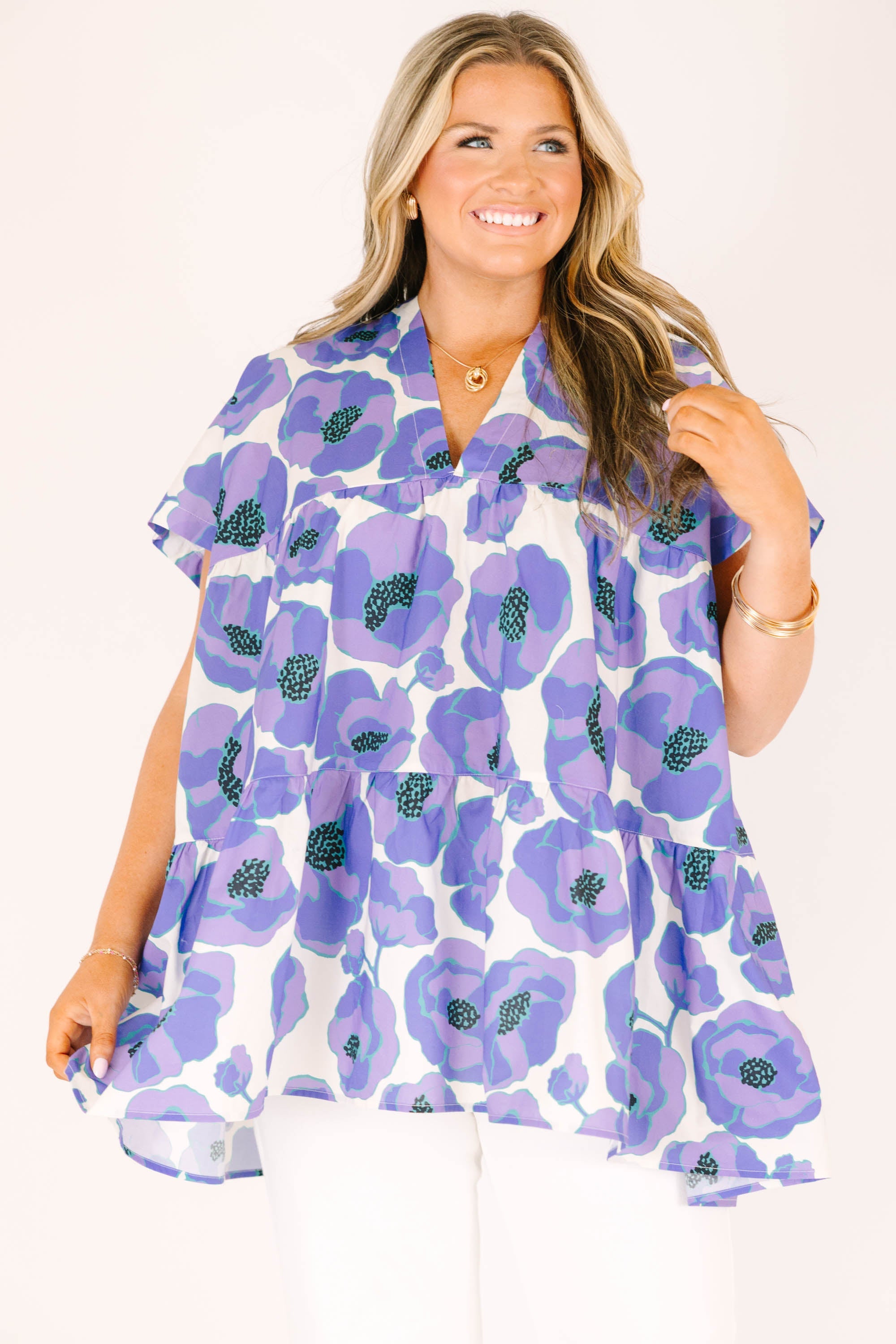 Aloha Spirits Top, Purple
