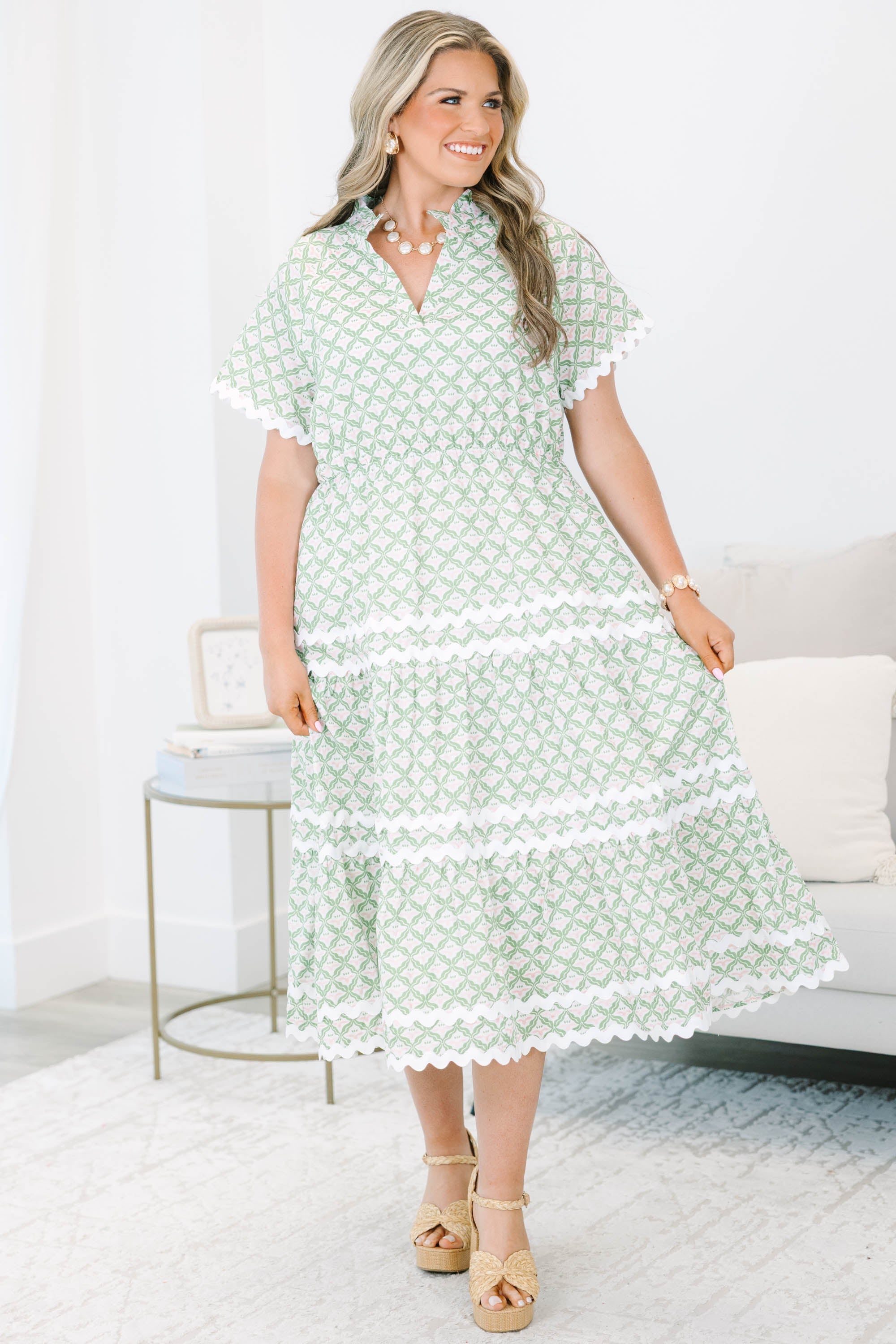 Always Daylight Maxi Dress, Green
