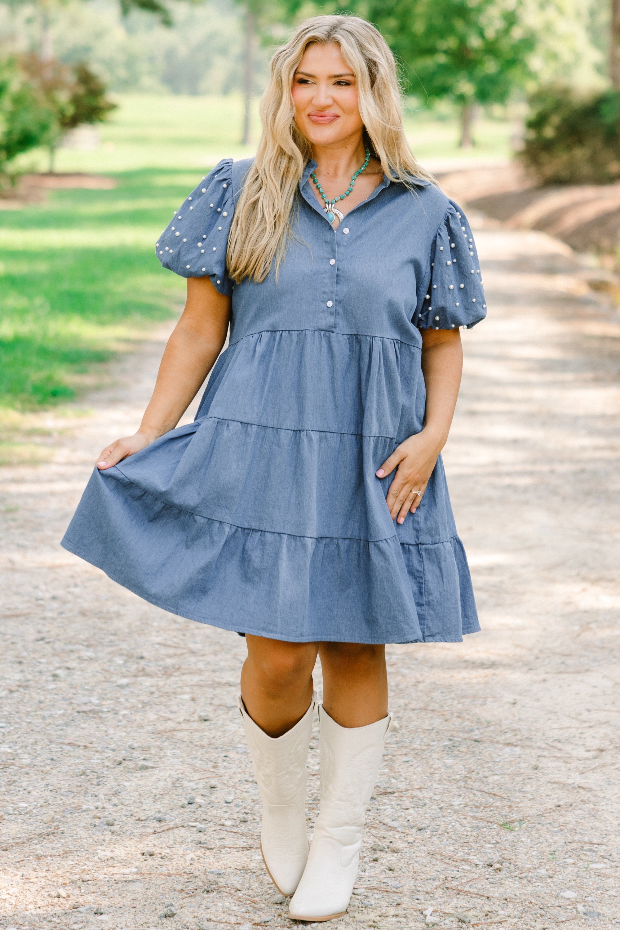 Always Meant To Be Dress, Dark Denim