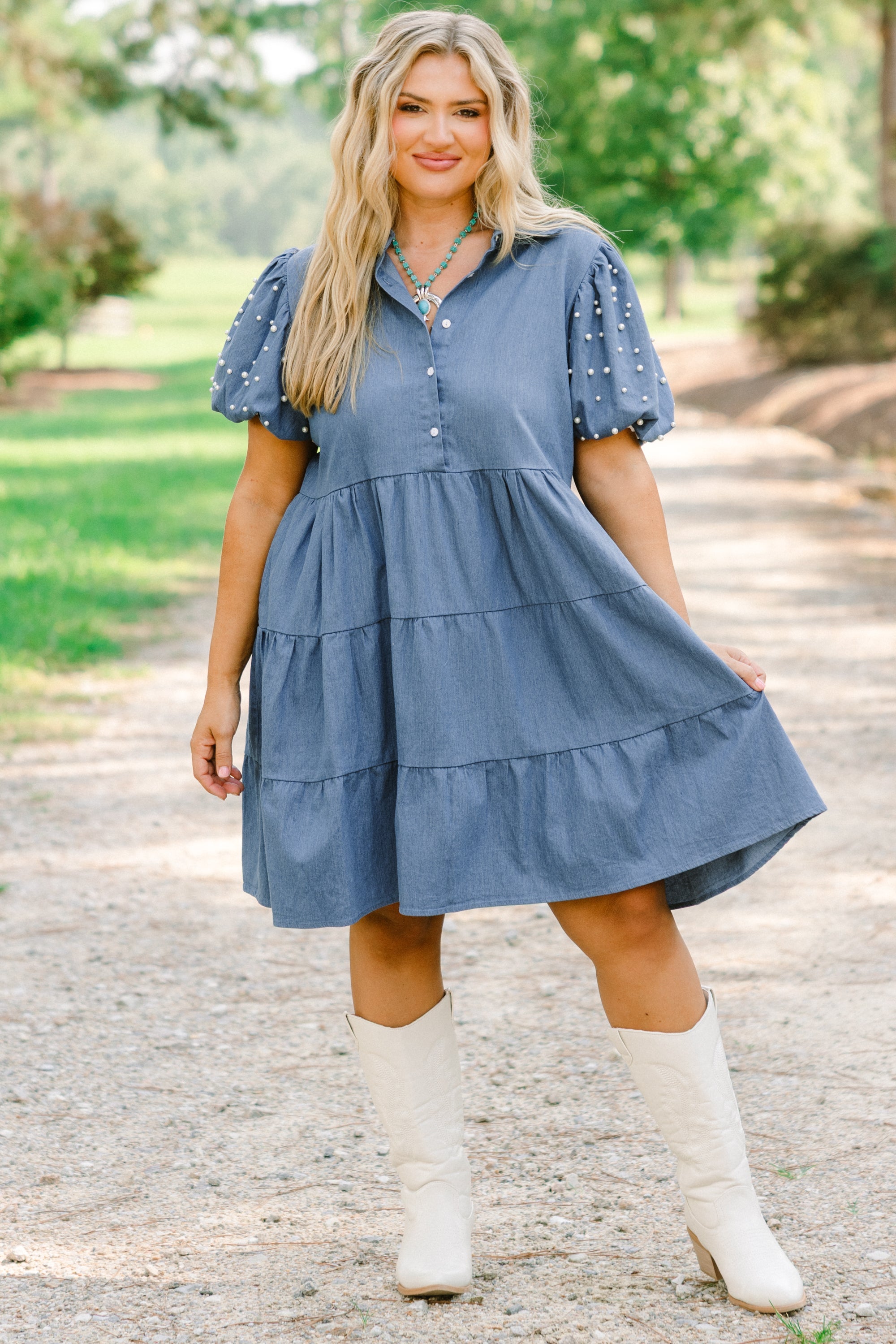 Always Meant To Be Dress, Dark Denim