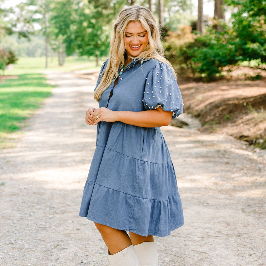 Always Meant To Be Dress, Dark Denim