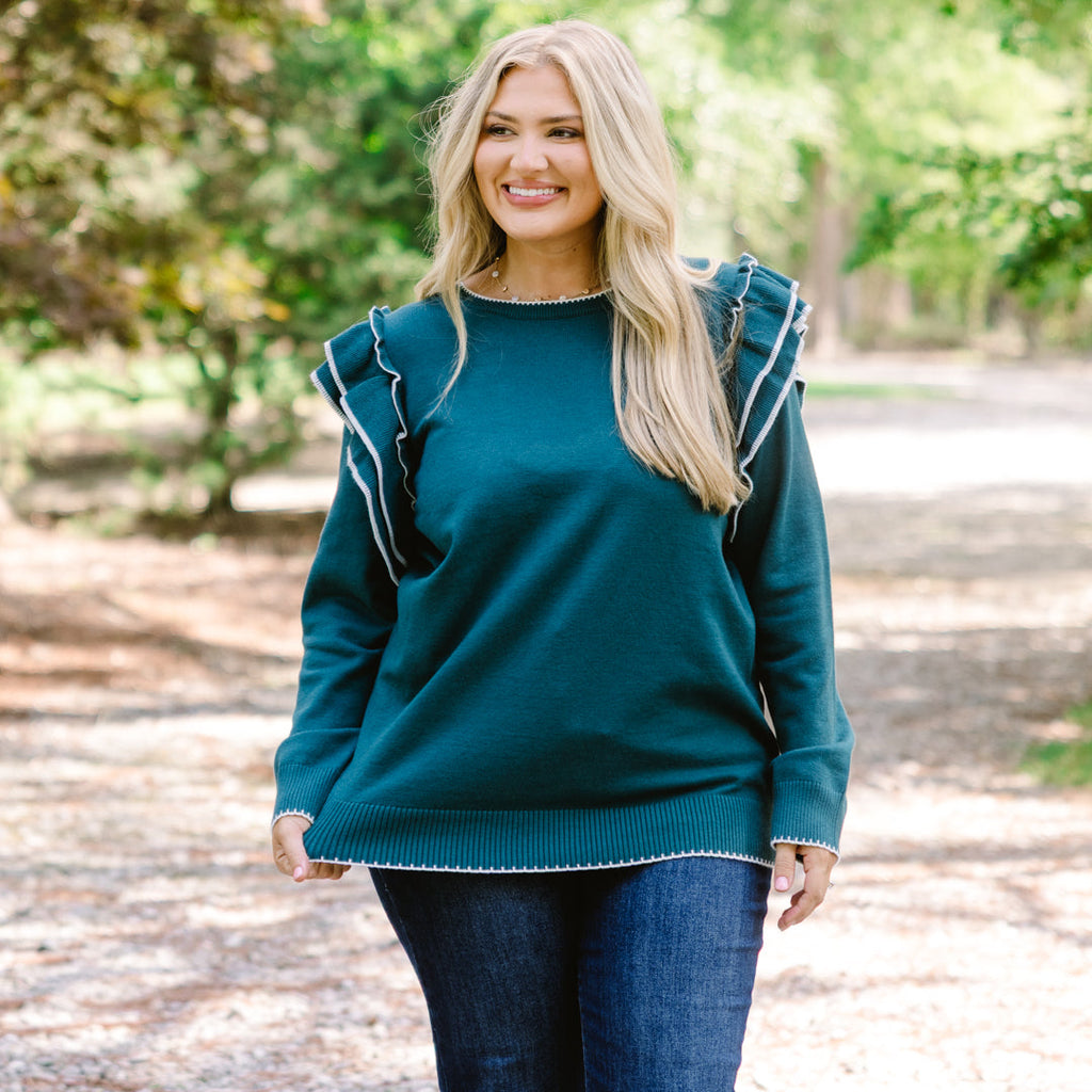 Always Timeless Sweater, Teal