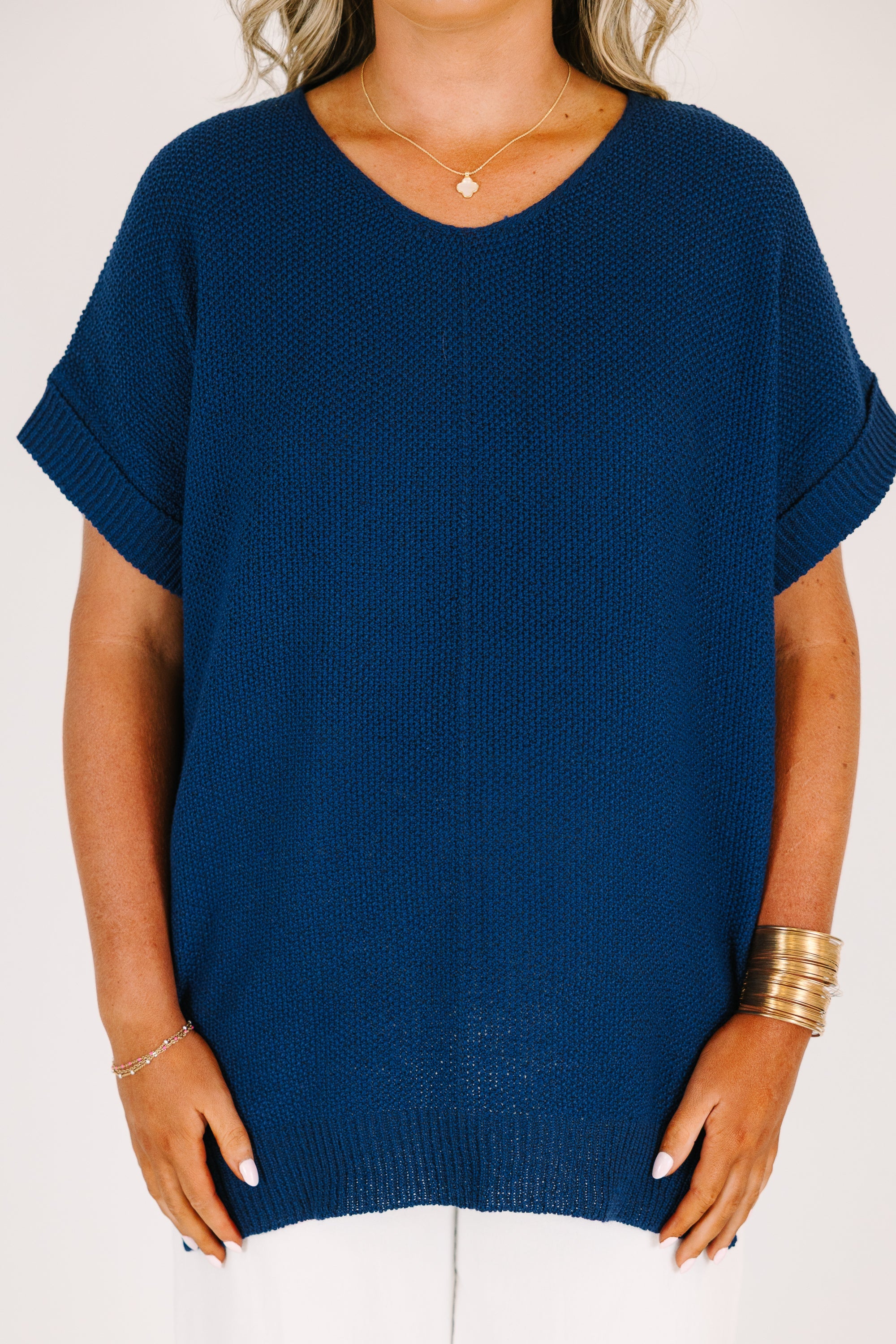 Always Effortless Sweater, Light Navy