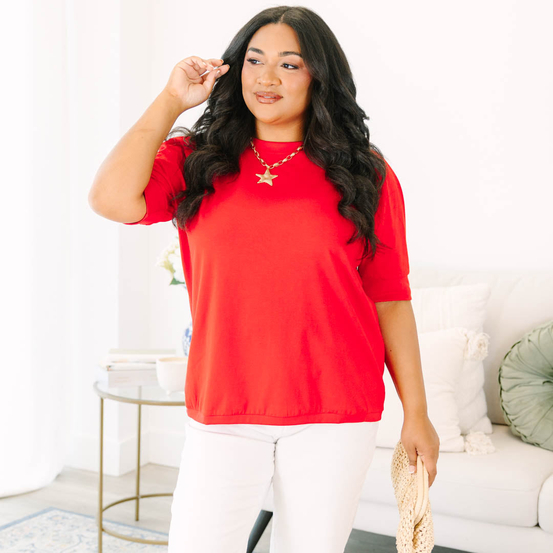 An Easy Love Top, Red