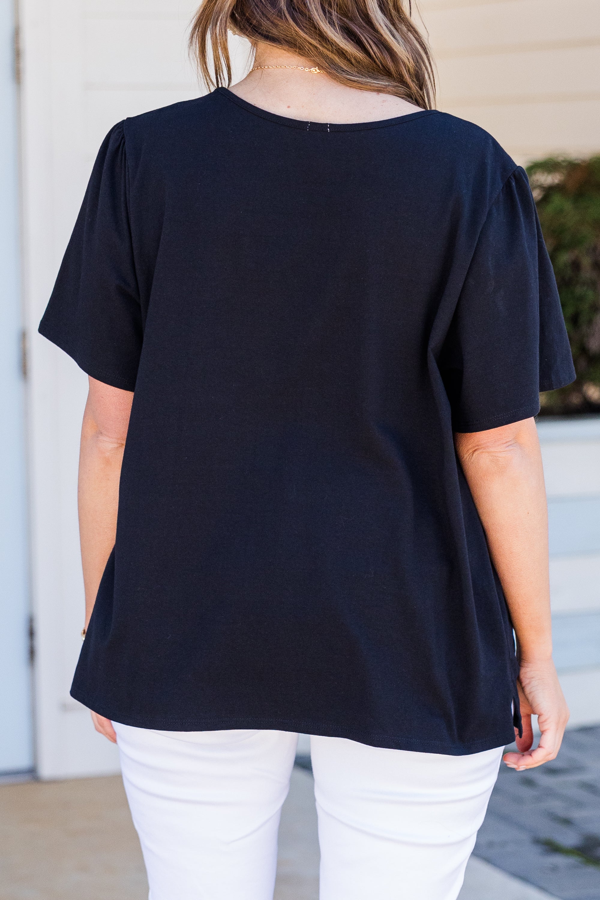 An Open Book Top, Black