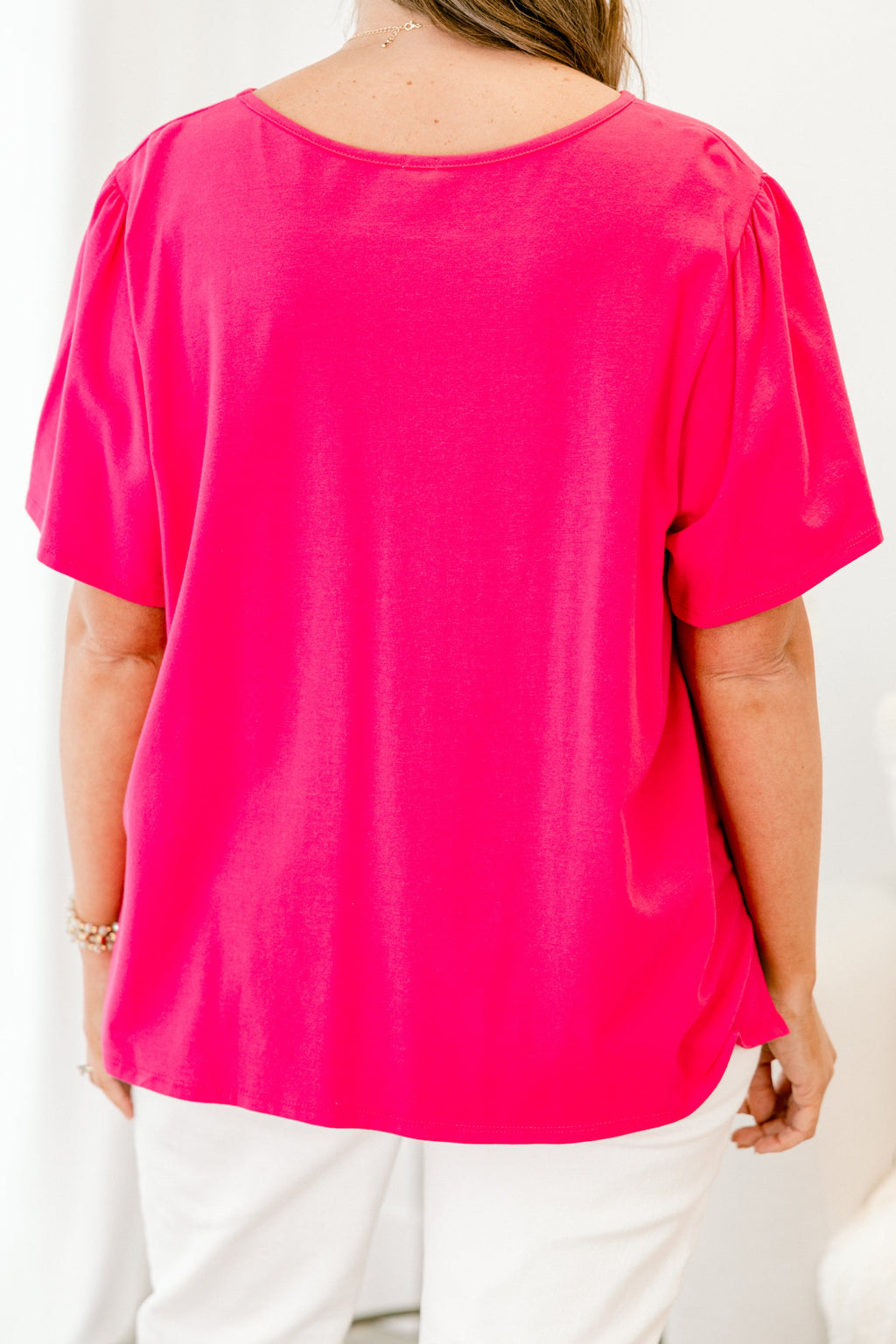 An Open Book Top, Fuchsia