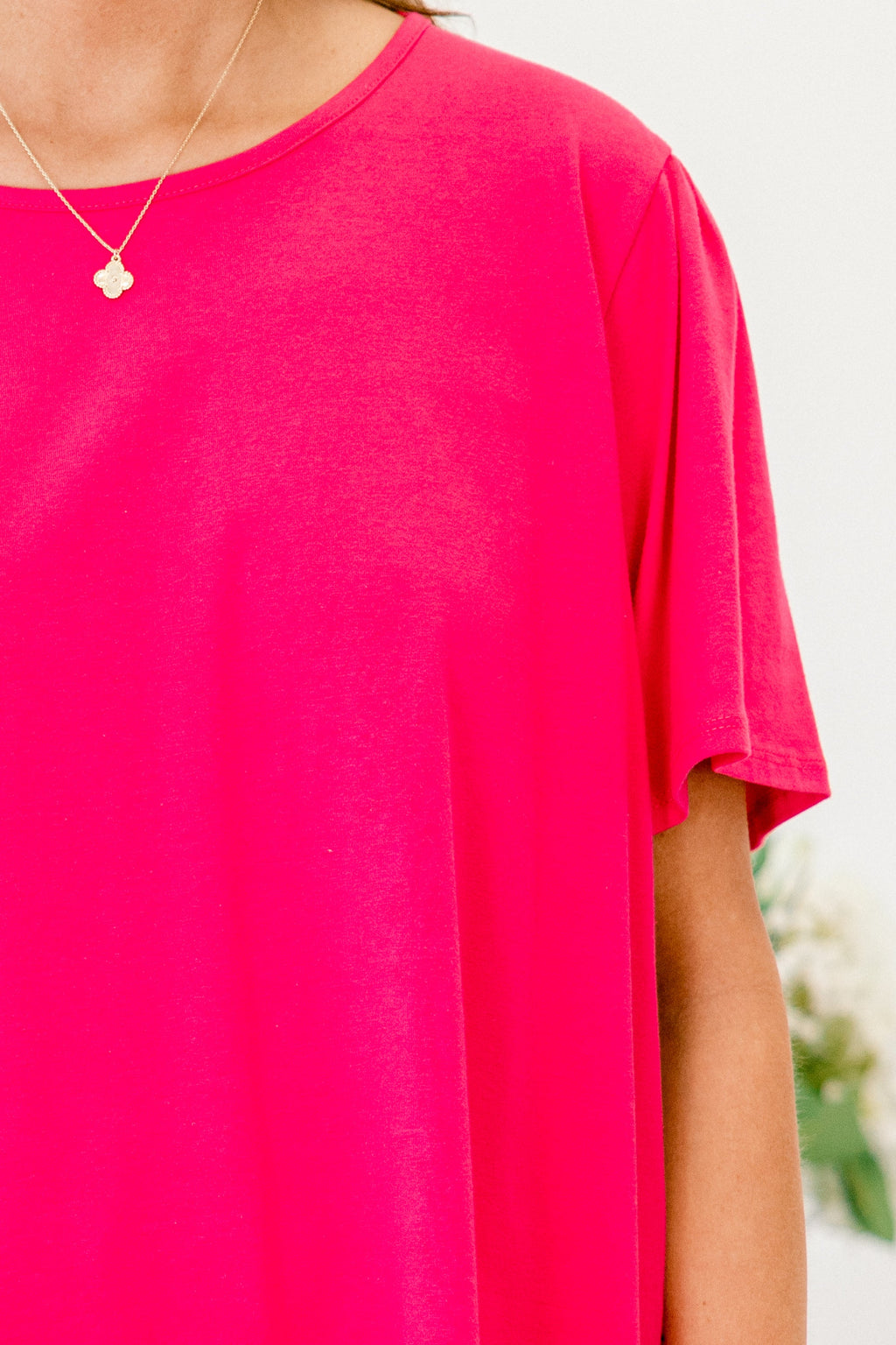 An Open Book Top, Fuchsia