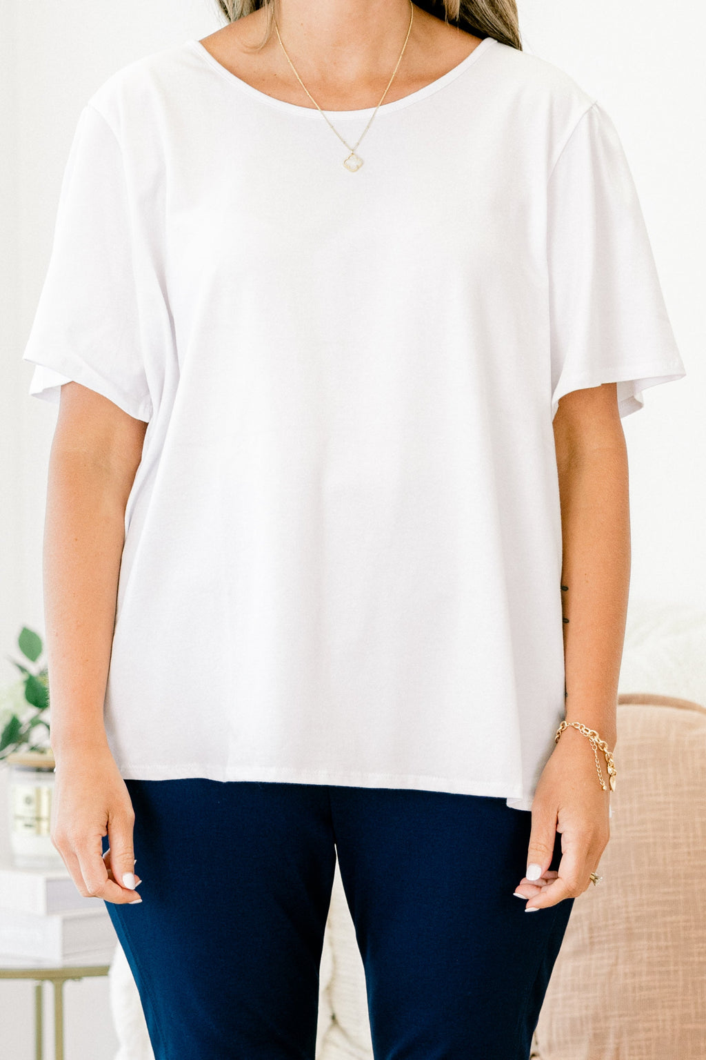 An Open Book Top, Off-White