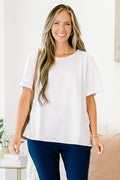 An Open Book Top, Off-White