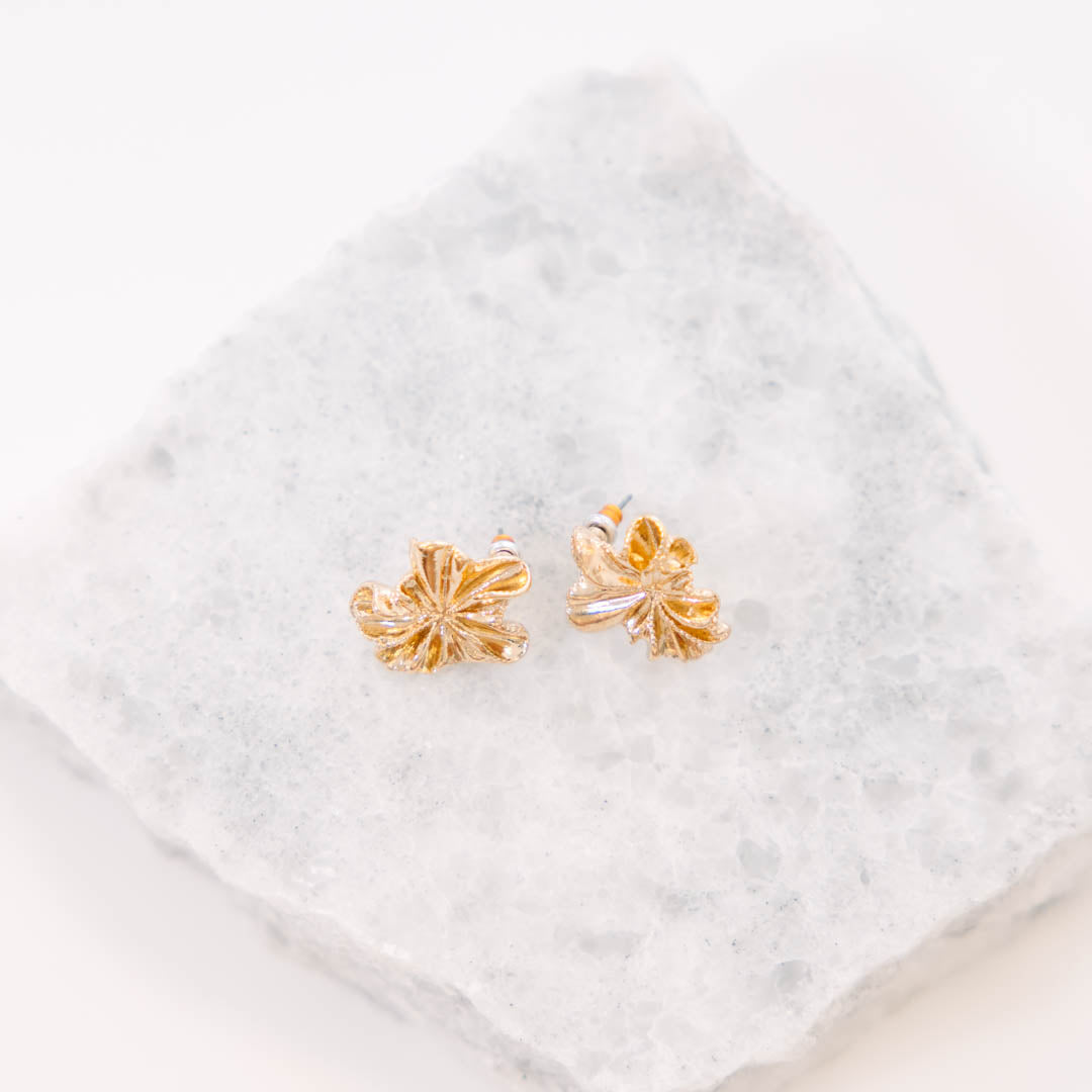 Answer The Call Earrings, Gold