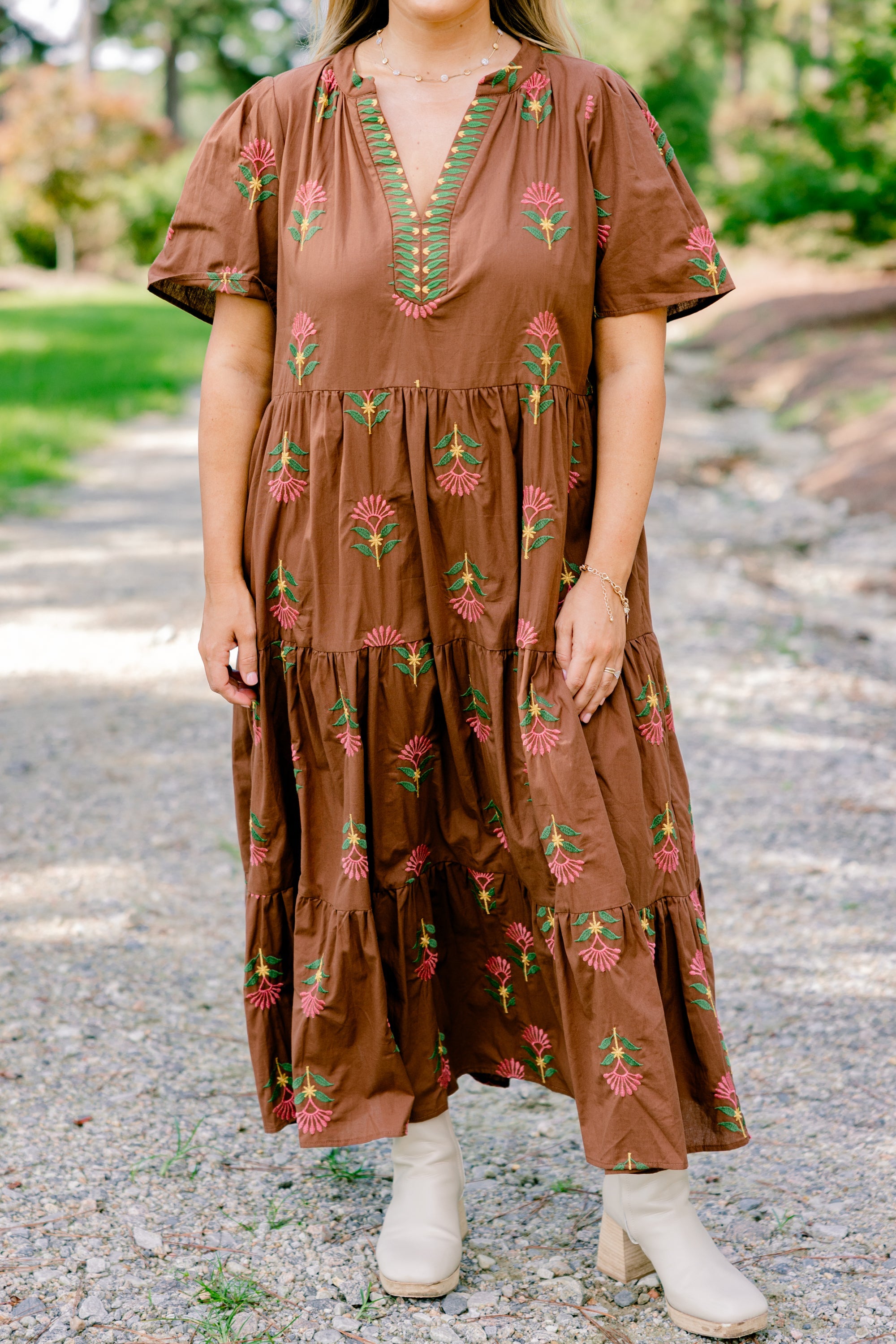 Anything Goes Dress, Brown