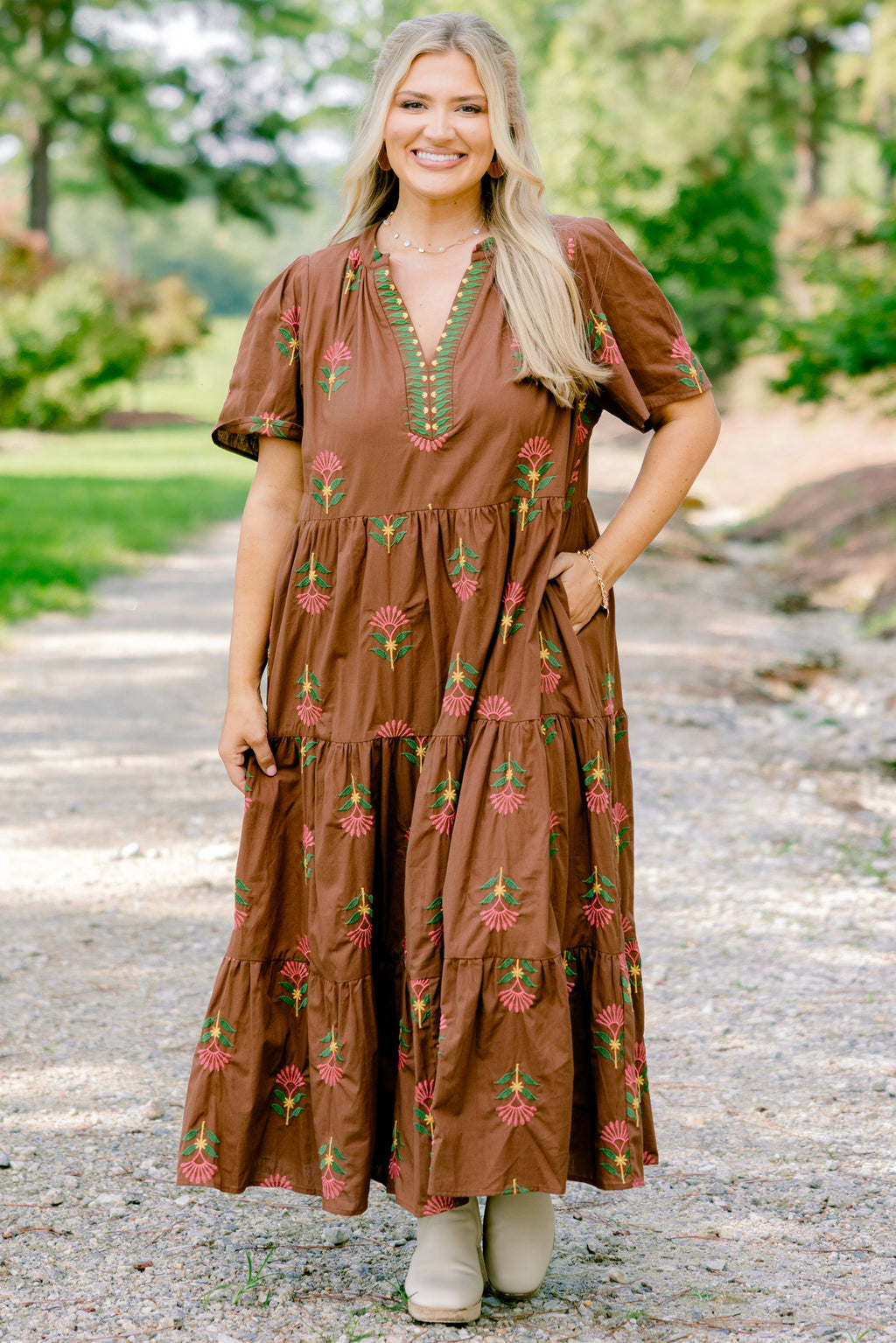 Anything Goes Dress, Brown