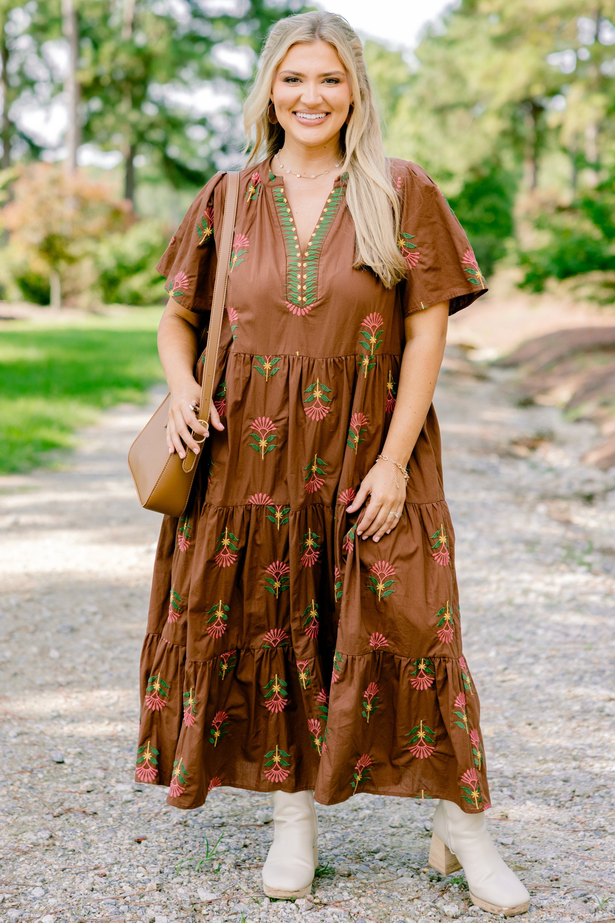 Anything Goes Dress, Brown