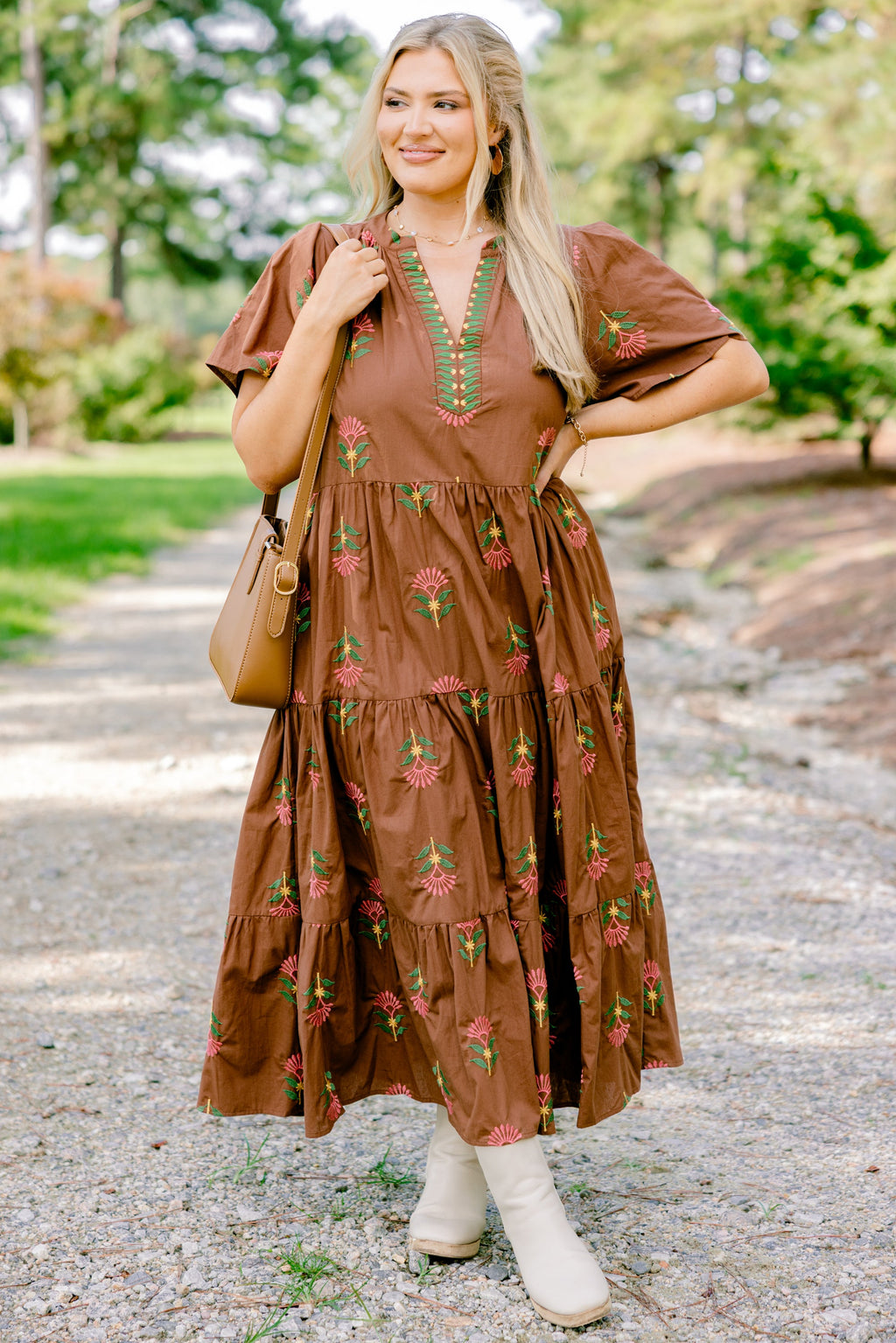 Anything Goes Dress, Brown