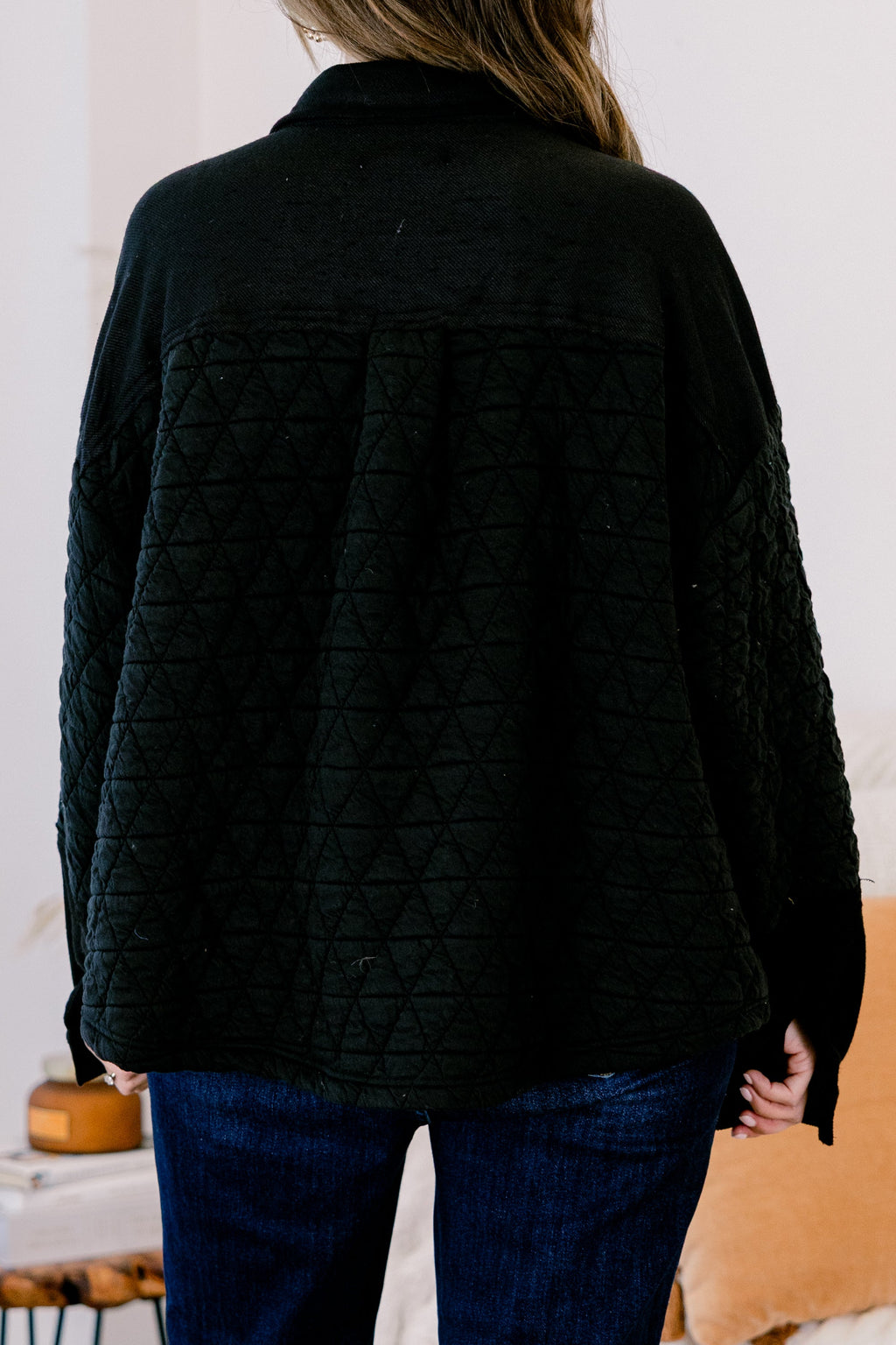 Apple Cider Shacket, Black