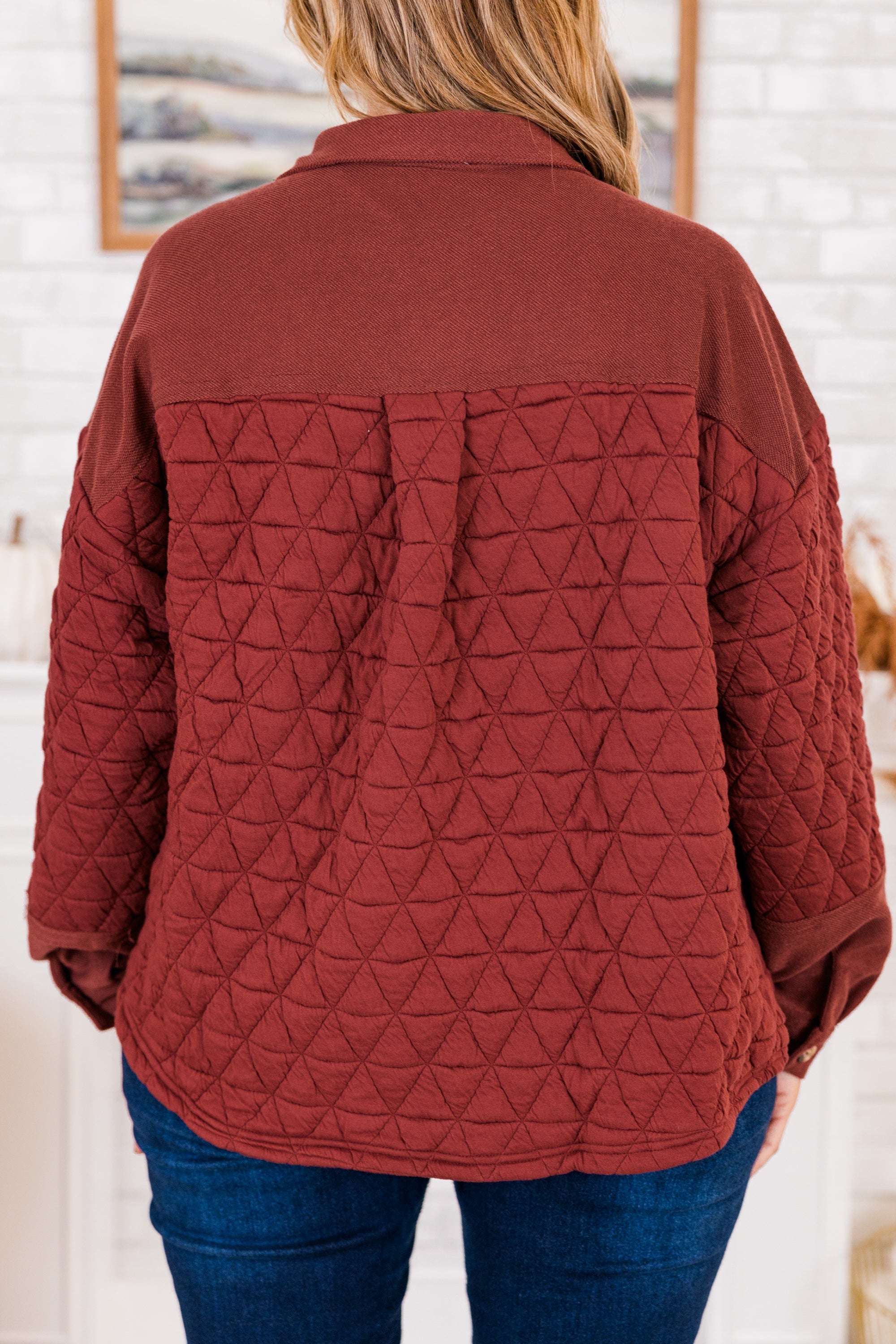 Apple Cider Shacket, Brick