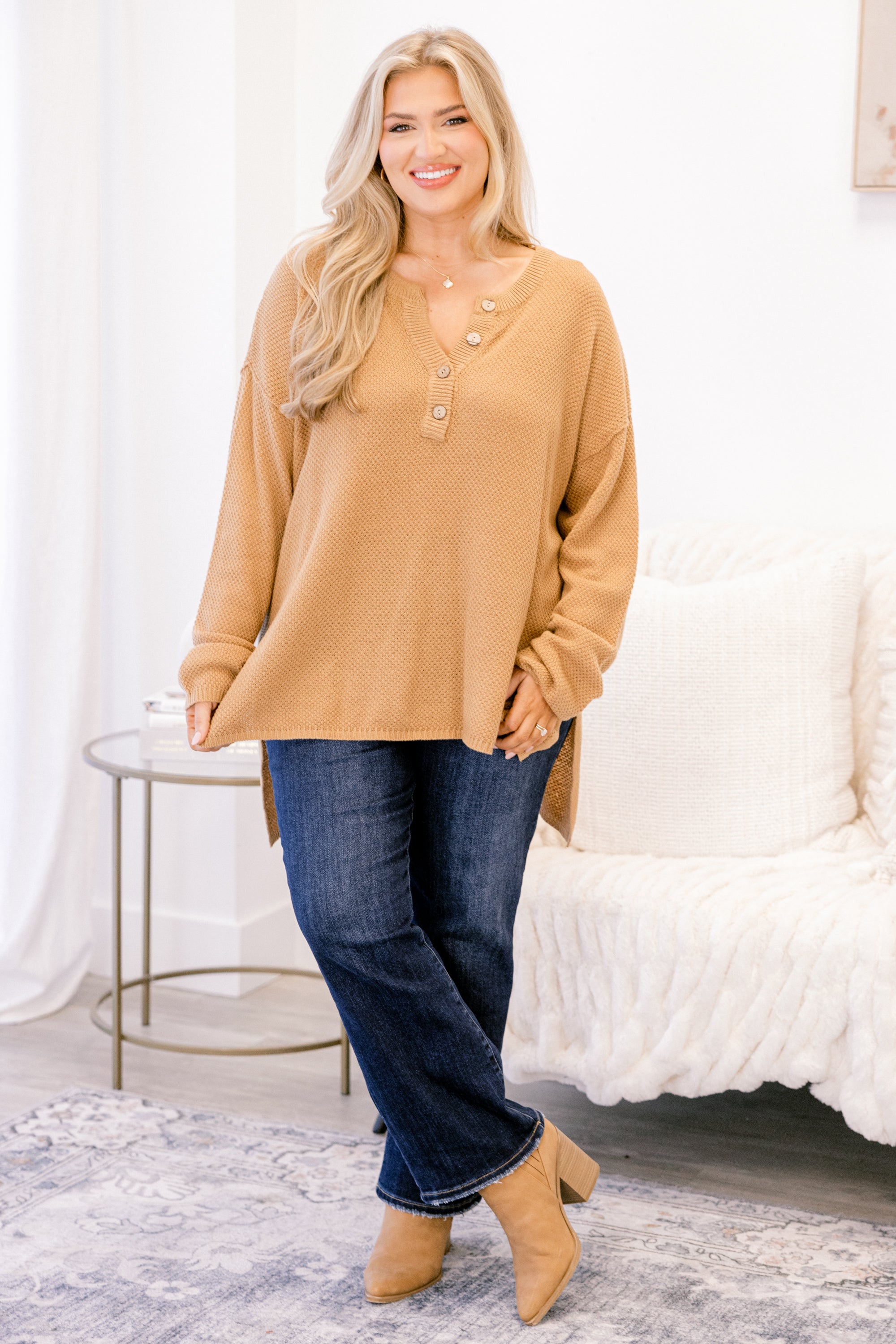 Apple Picking Sweater, Khaki