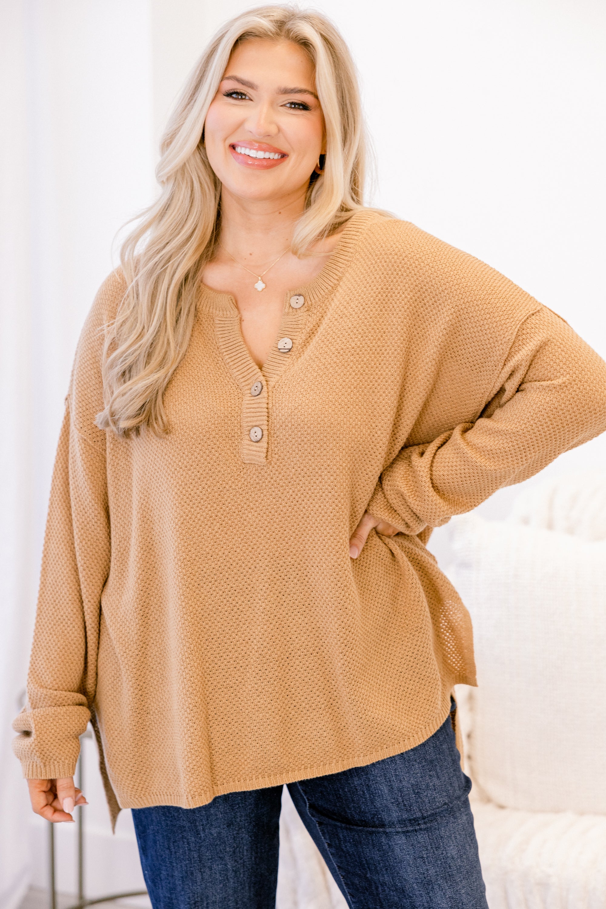 Apple Picking Sweater, Khaki