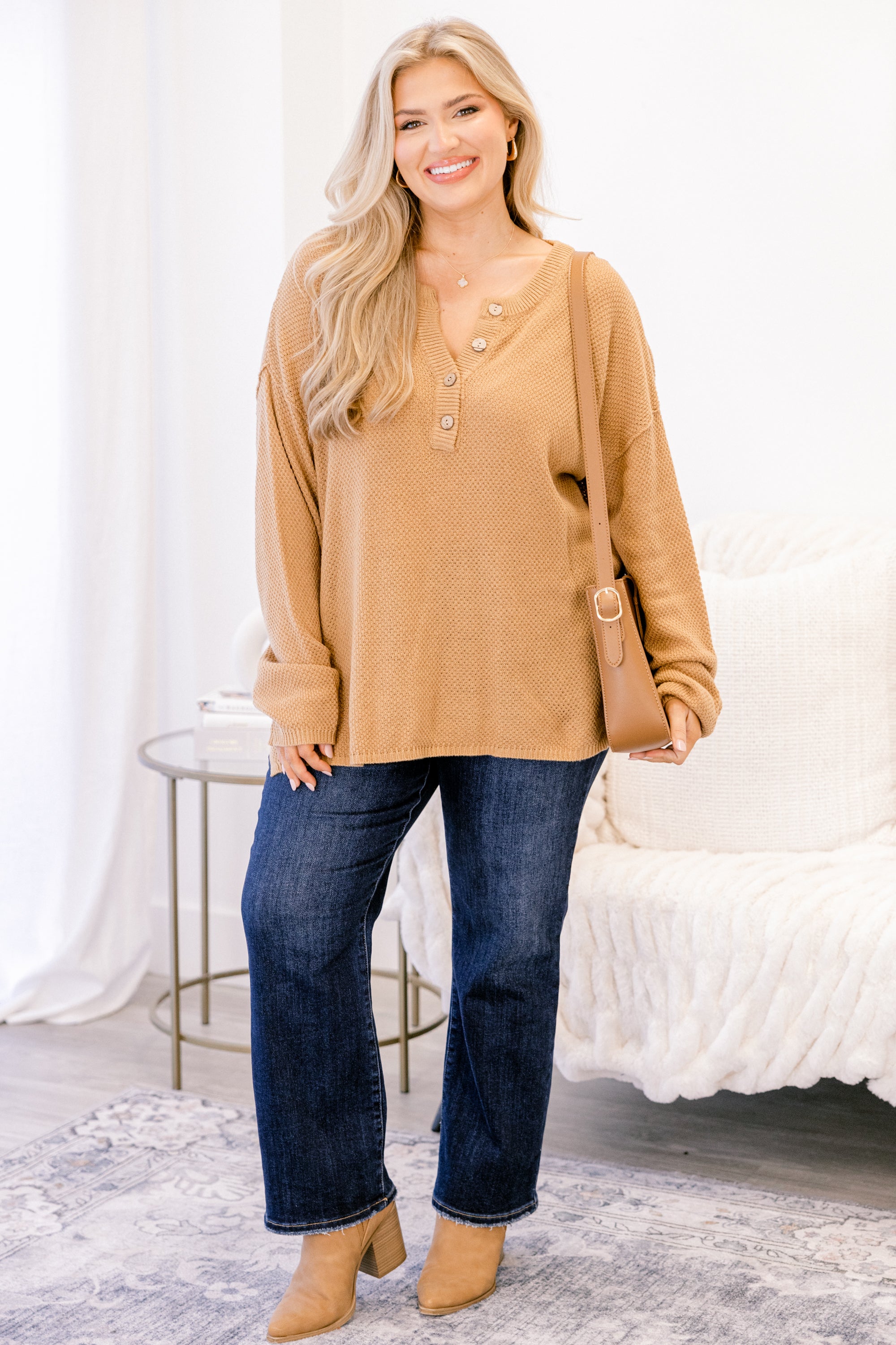 Apple Picking Sweater, Khaki